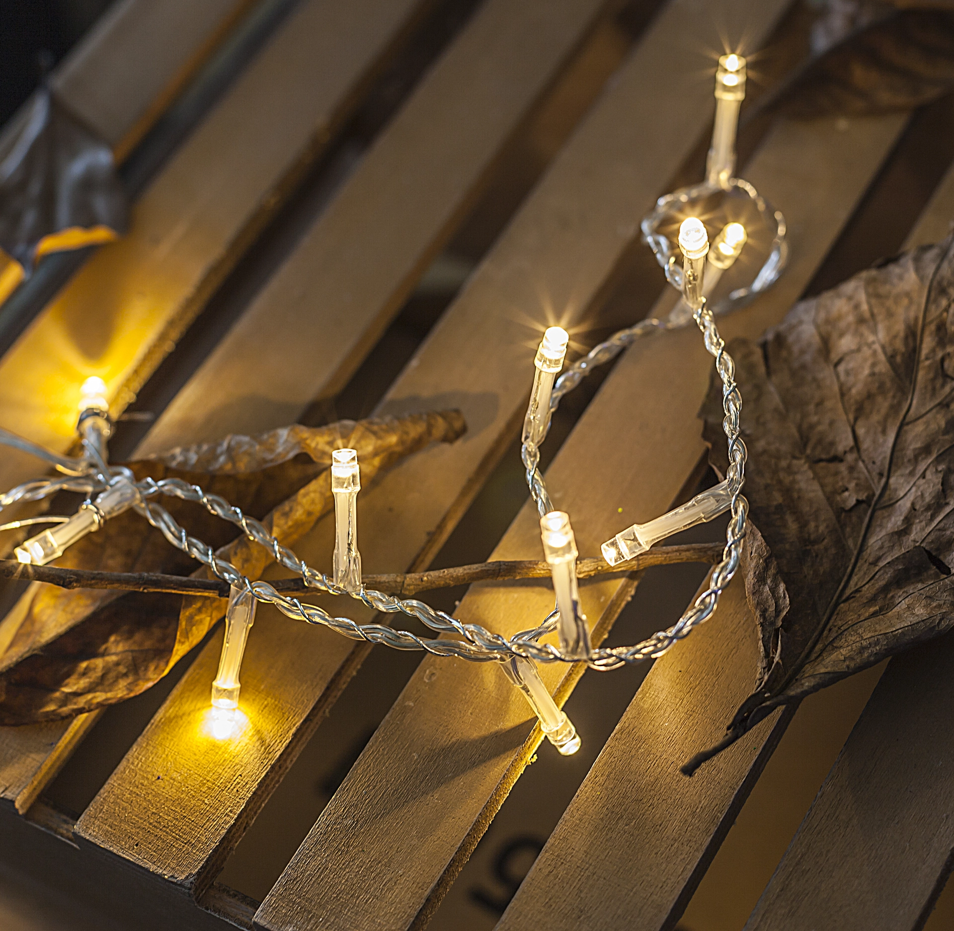 LED-BAND KUNSTSTOFF TRANSPARENT, 120XLED