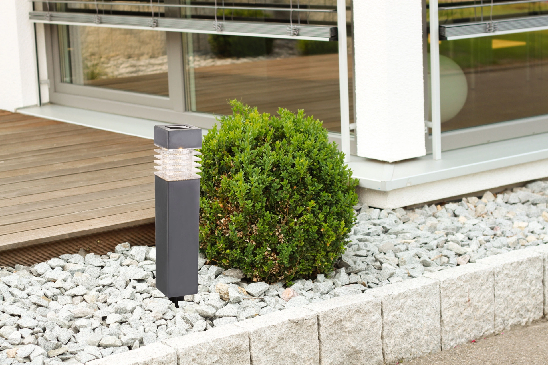 SOLARLEUCHTE KUNSTSTOFF GRAU, 1XLED