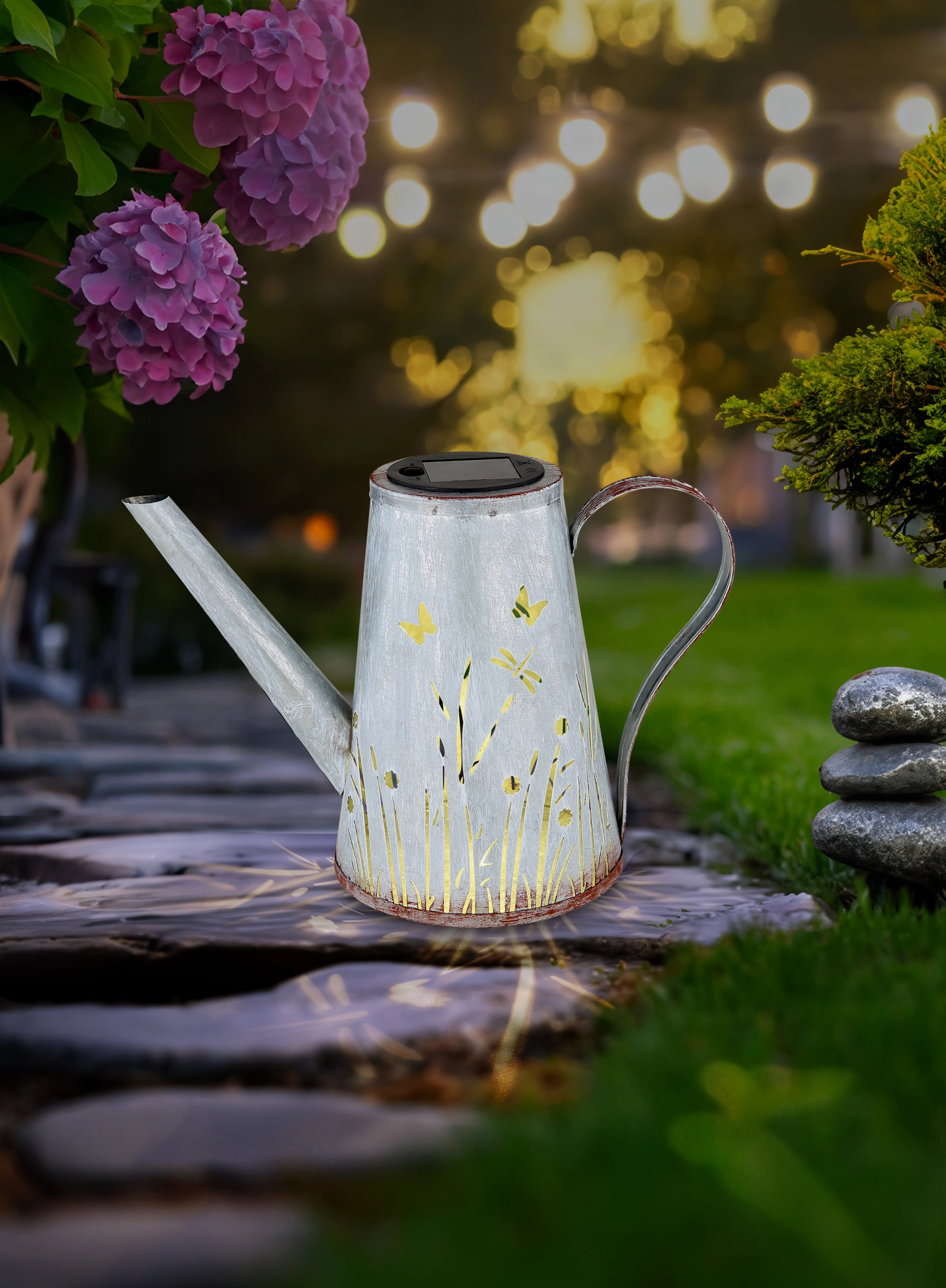 SOLARLEUCHTE METALL BLAU, 1XLED