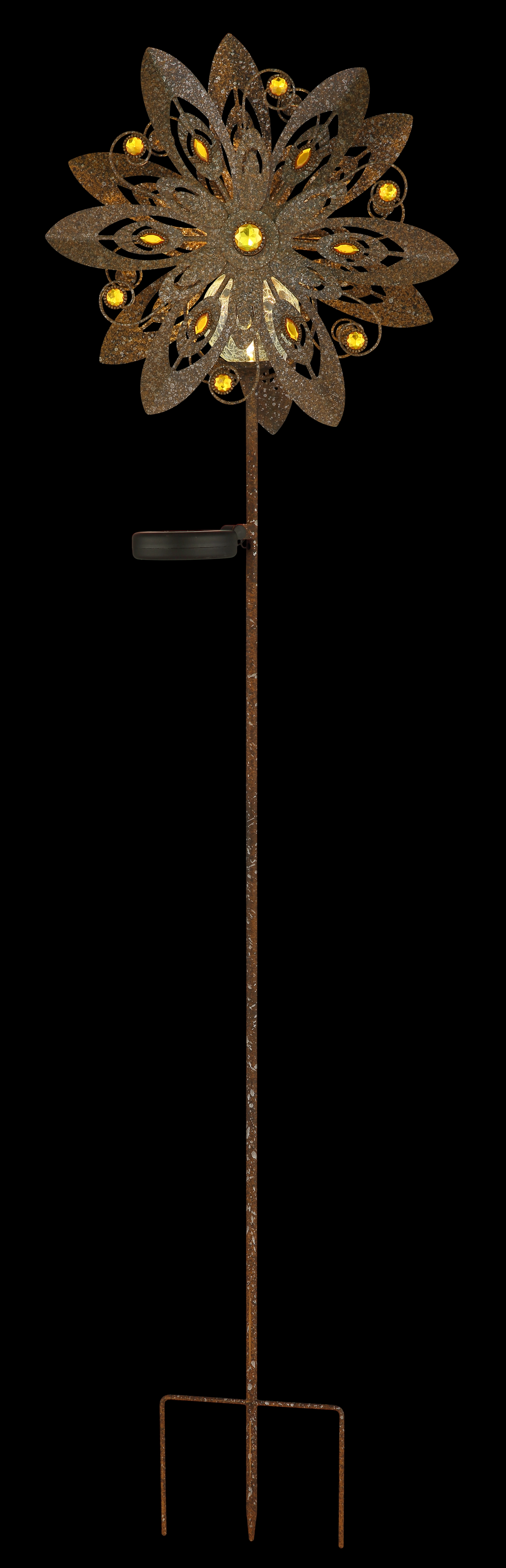 SOLARLEUCHTE METALL ROSTFARBEN, 1XLED