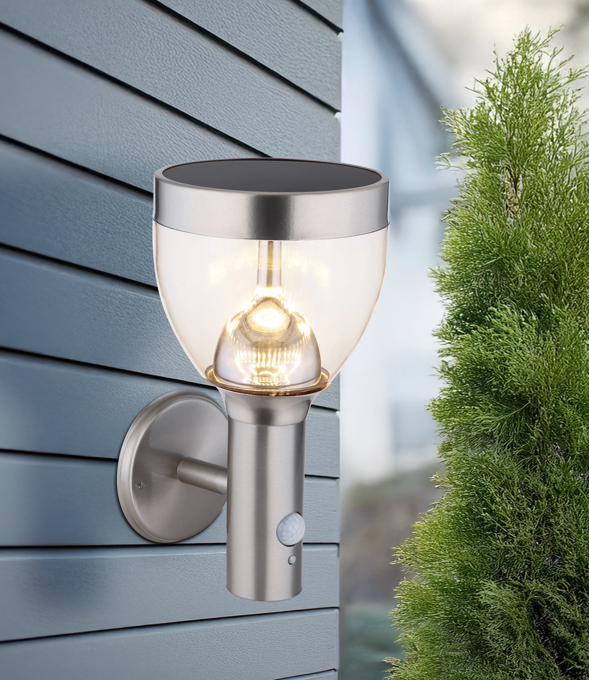 SOLARLEUCHTE EDELSTAHL, 1XLED