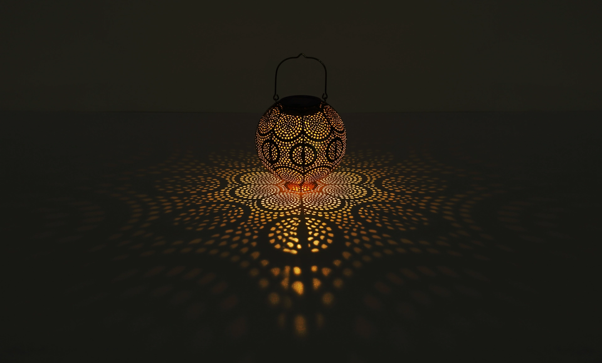 SOLARLEUCHTE METALL GOLDFARBEN, 1XLED