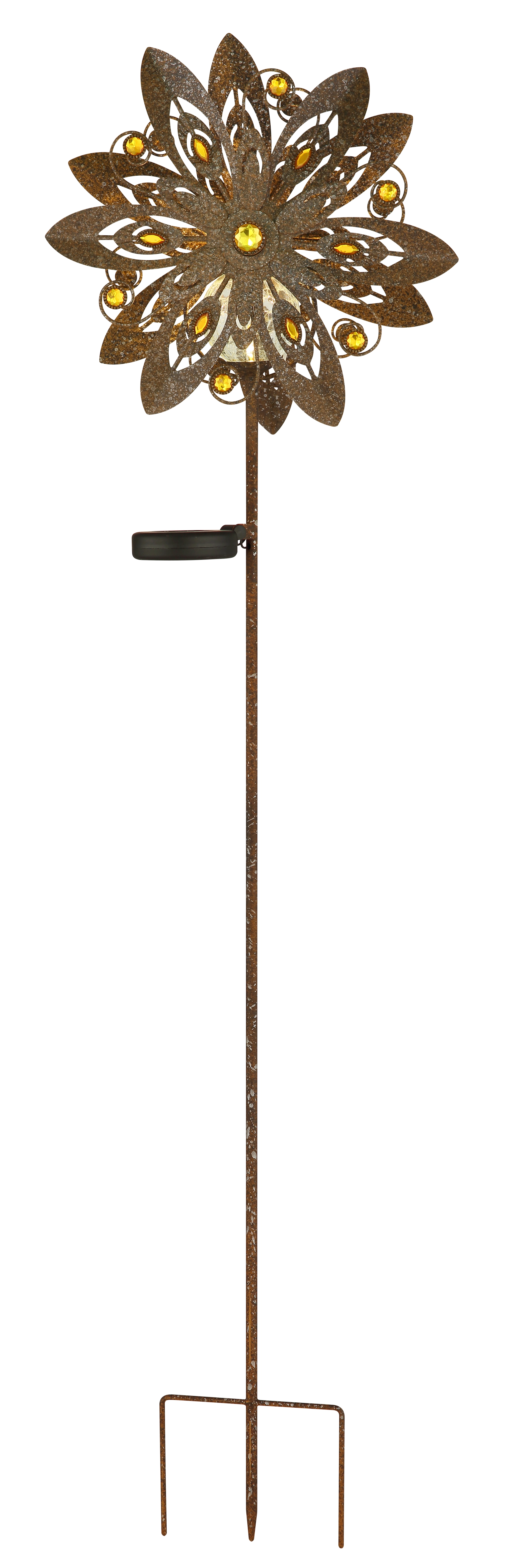 SOLARLEUCHTE METALL ROSTFARBEN, 1XLED