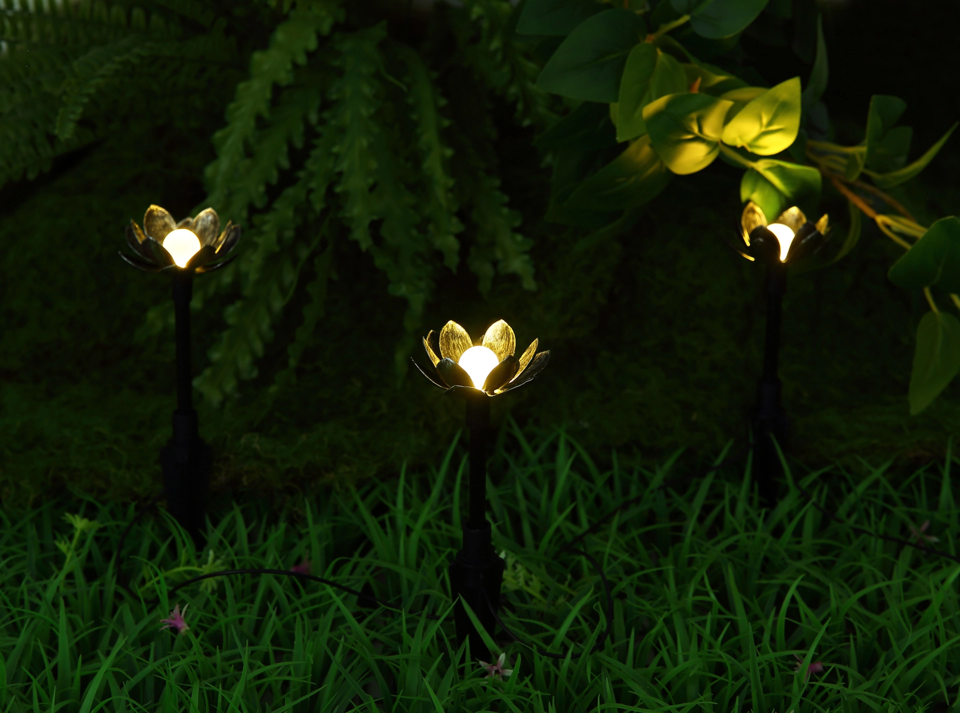 SOLARLEUCHTE METALL SILBERGRAU, 3XLED