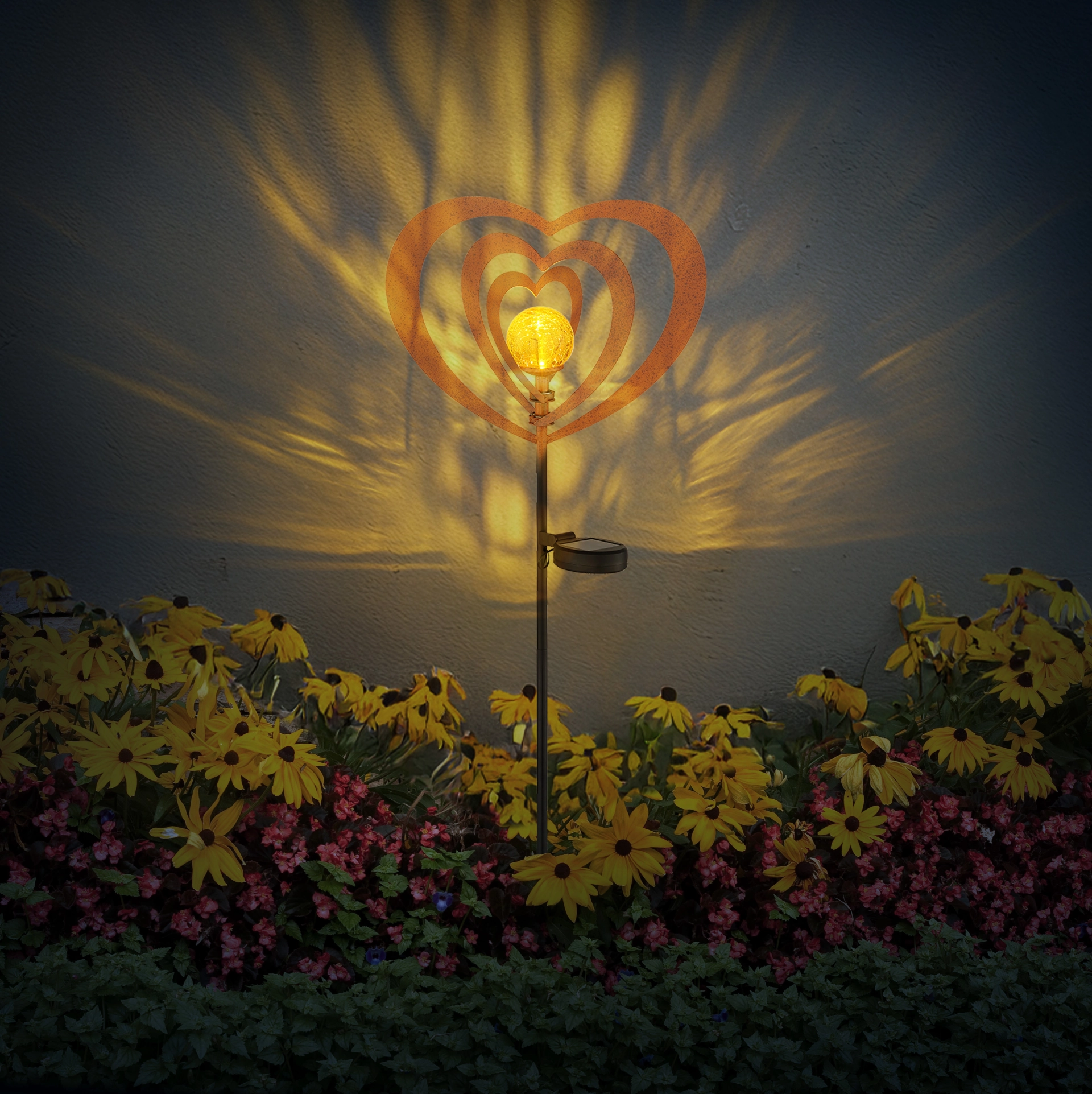 SOLARLEUCHTE METALL ROSTFARBEN, 1XLED