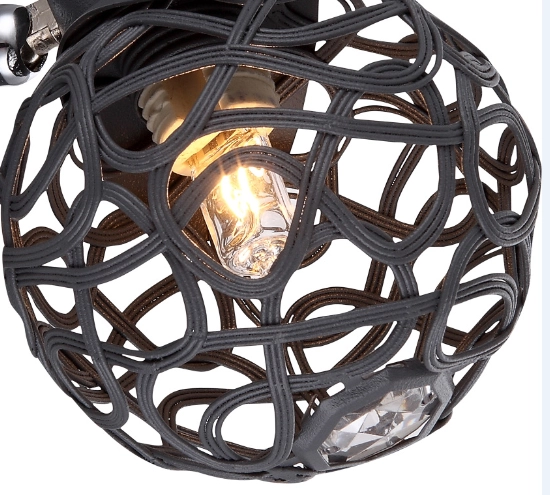 METALLGEFLECHTKUGEL GRAU - KRISTALLSTEINE