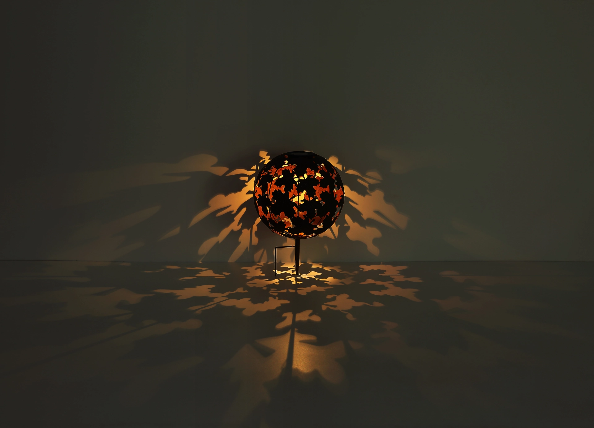 SOLARLEUCHTE METALL SILBERGRAU, 1XLED