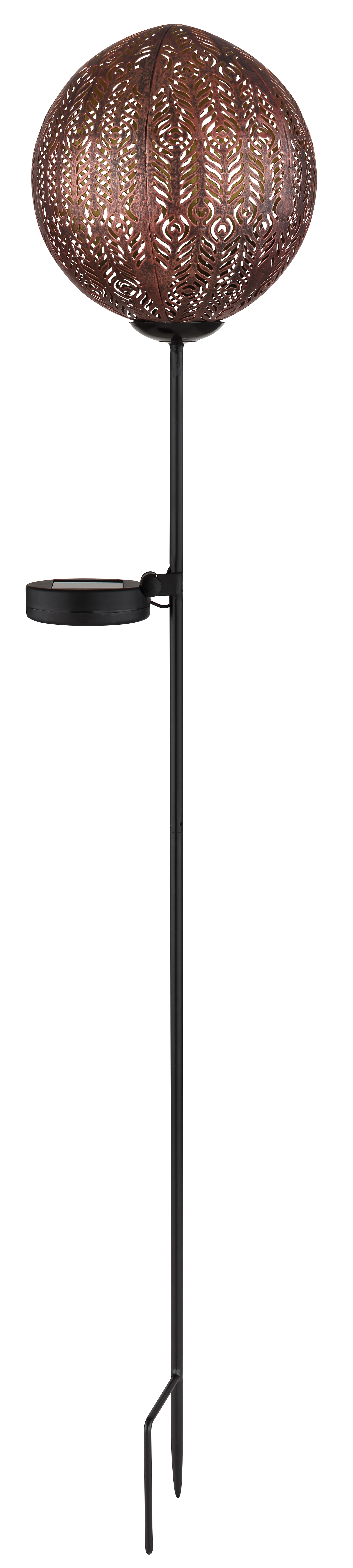 SOLARLEUCHTE METALL SCHWARZ, 1XLED