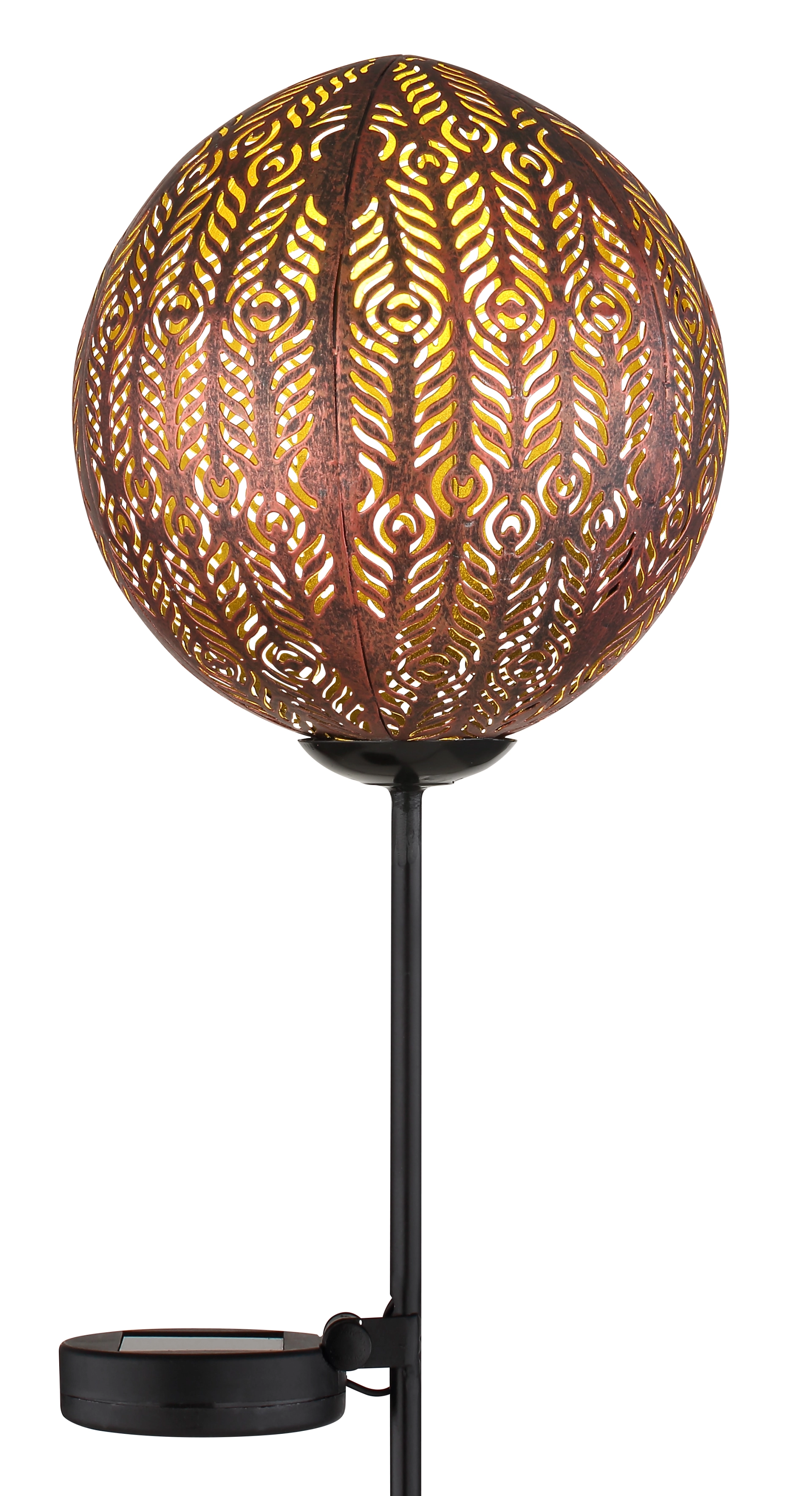 SOLARLEUCHTE METALL SCHWARZ, 1XLED