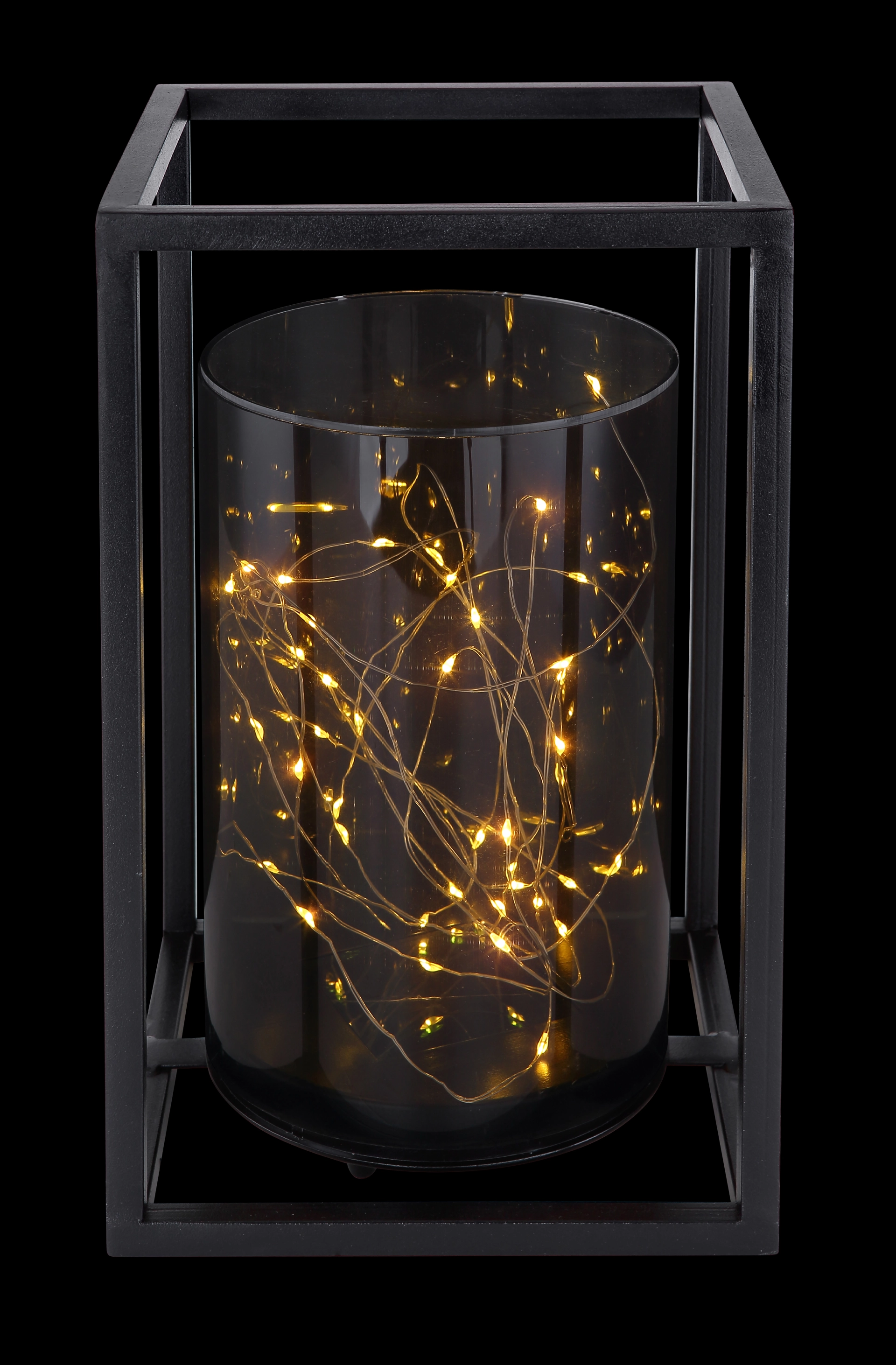 SOLARLEUCHTE METALL SCHWARZ, 40XLED