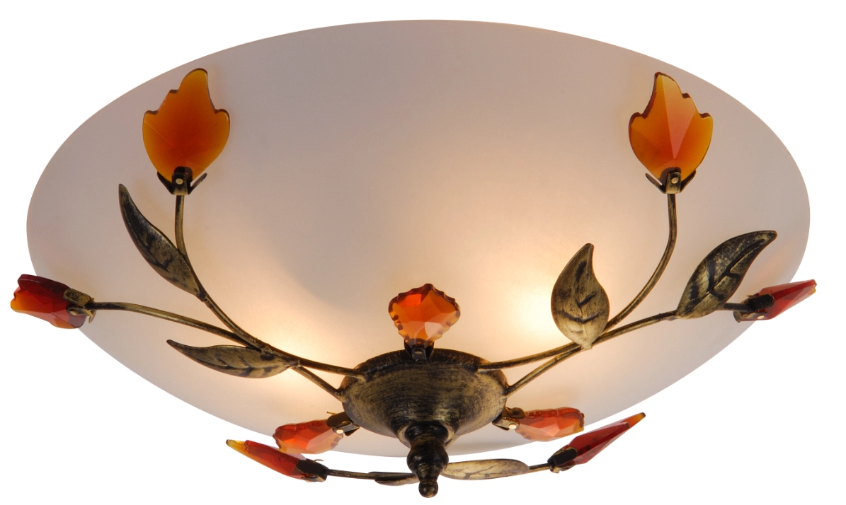 Glasblatt Amber Groß für 44133