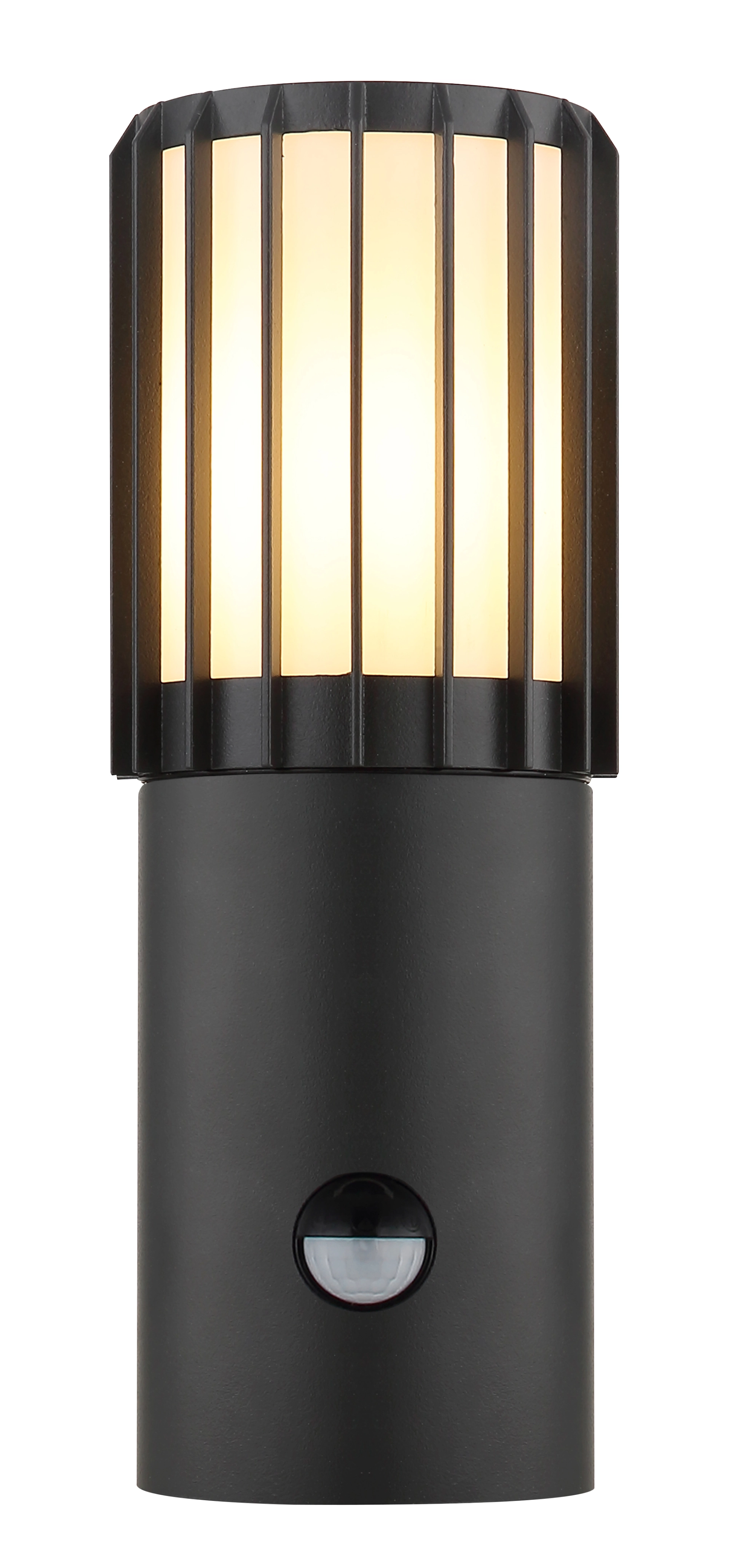 Außenleuchte MERVIN aus Aluminium mit anthrazit mattem Finish und opaler Kunststoffabdeckung