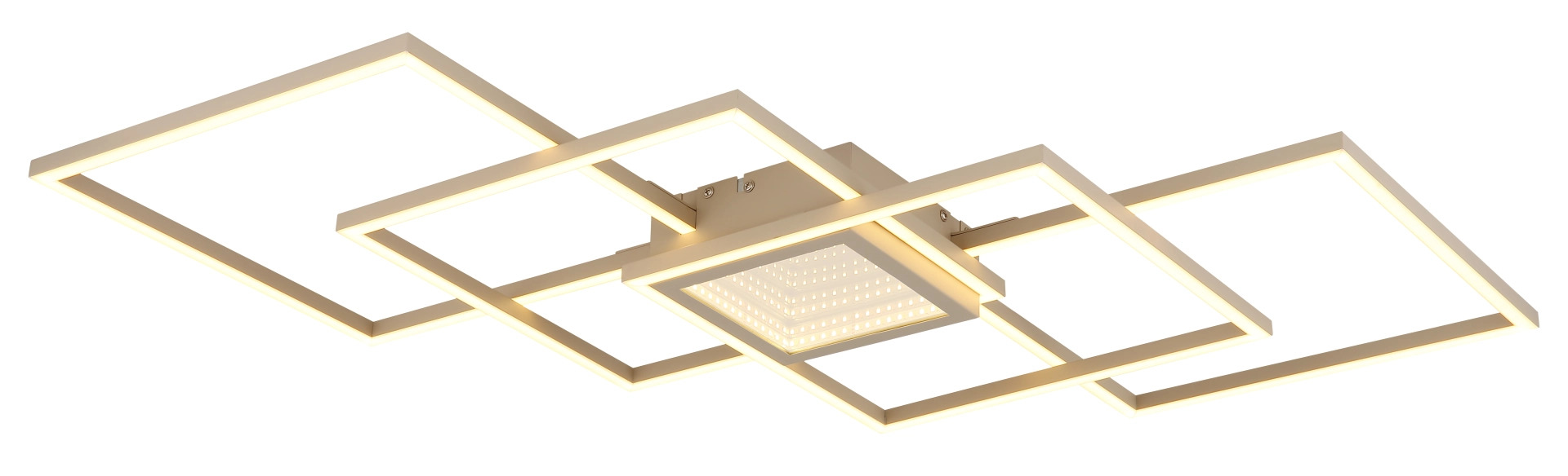 DECKENLEUCHTE METALL SANDFARBEN, 1XLED