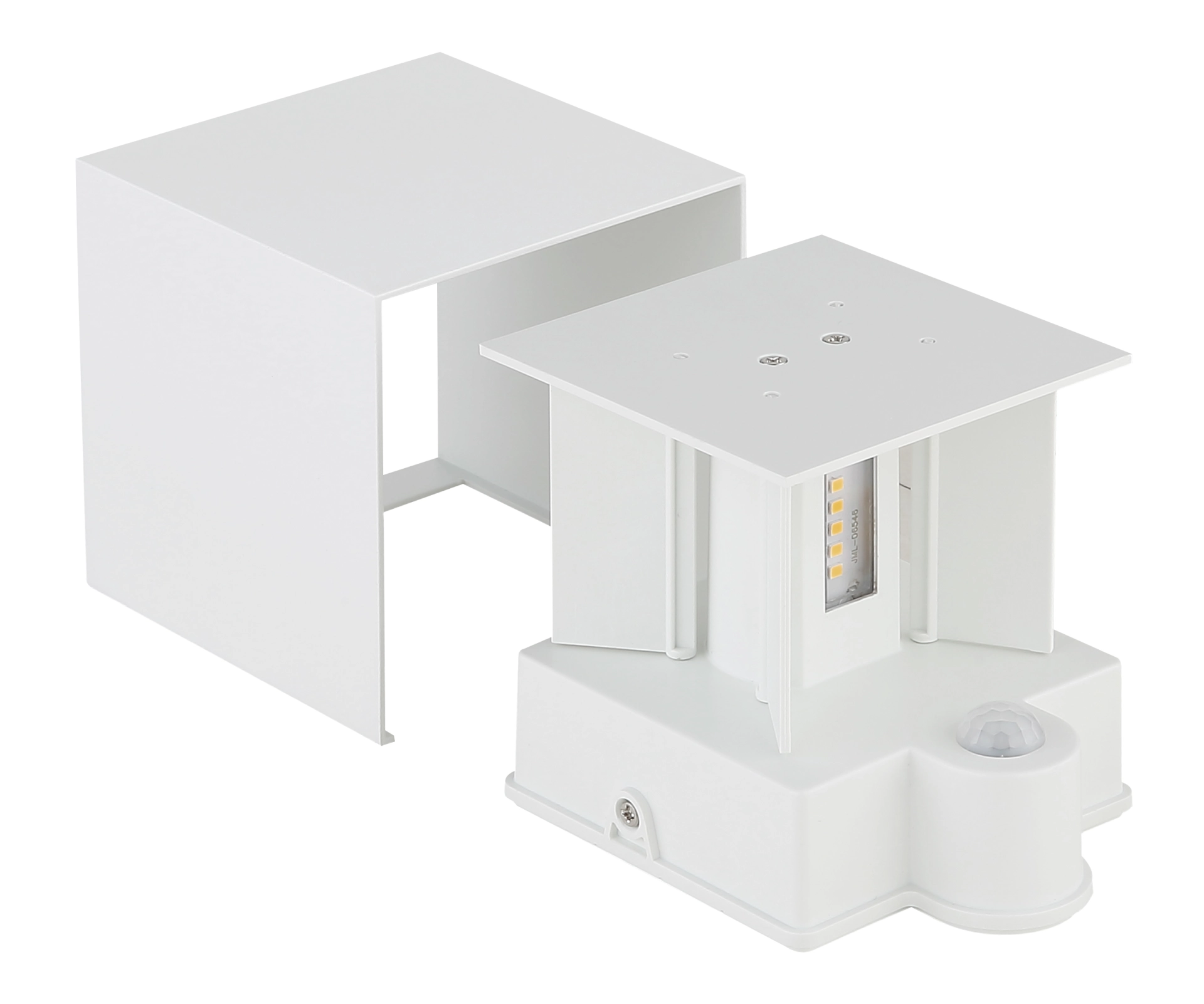 VERONIKA Außenleuchte aus Aluminium-Druckguss, weiß, LED-Modul mit Bewegungsmelder – Globo Handels GmbH