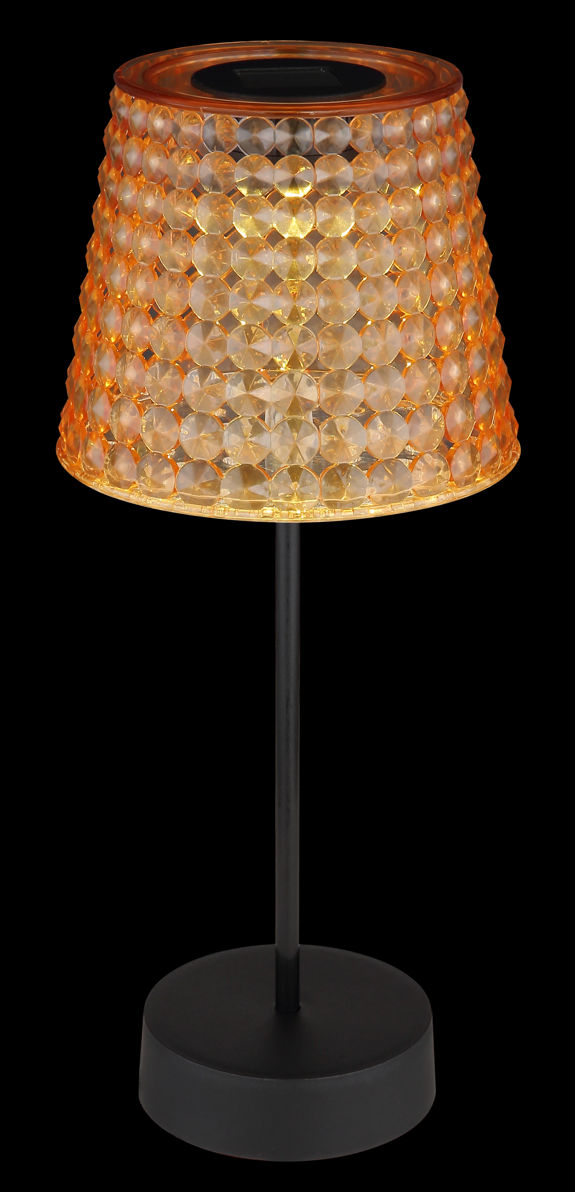 SOLARLEUCHTE KUNSTSTOFF SCHWARZ MATT, 1XLED