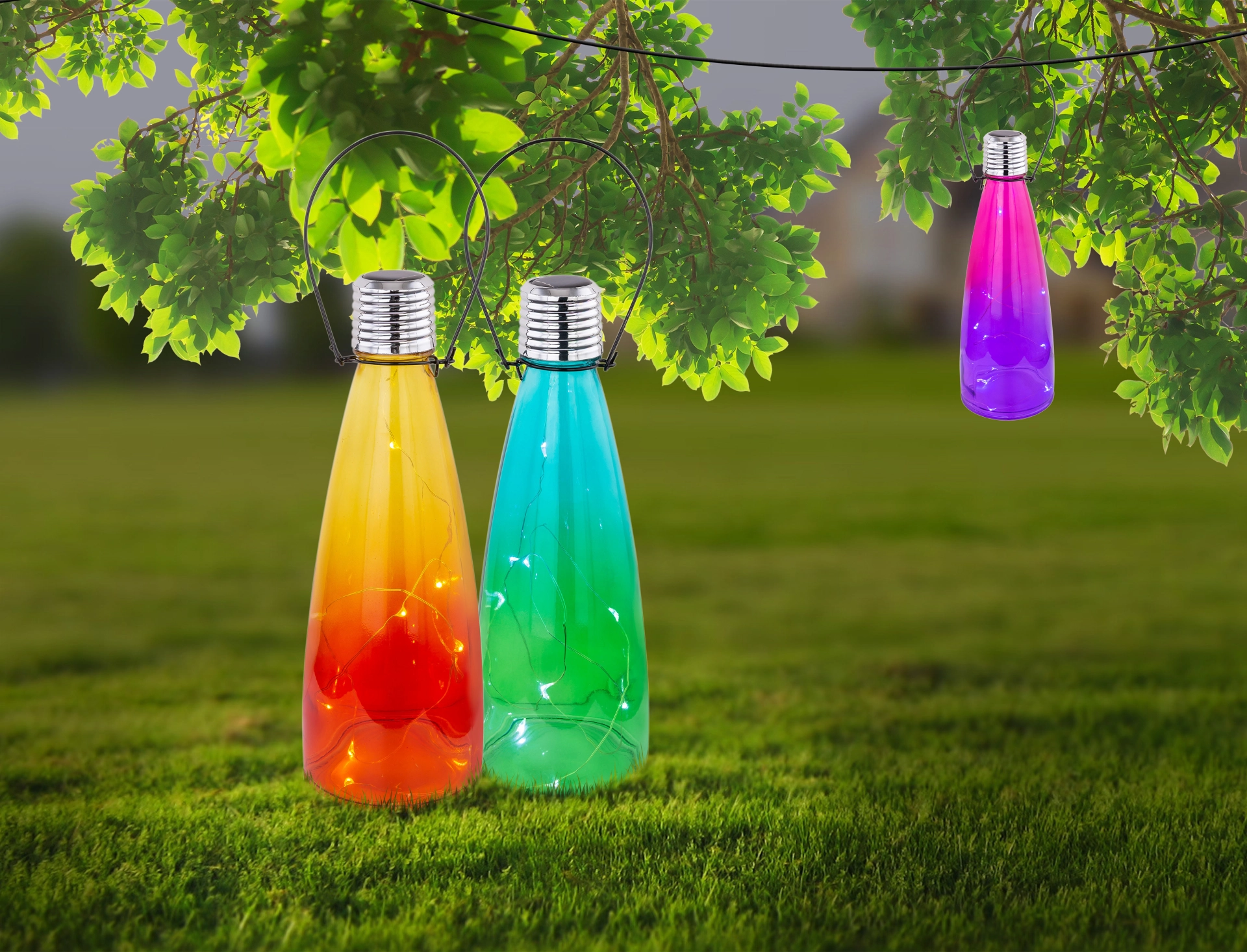 SOLARLEUCHTE GLAS, 10XLED