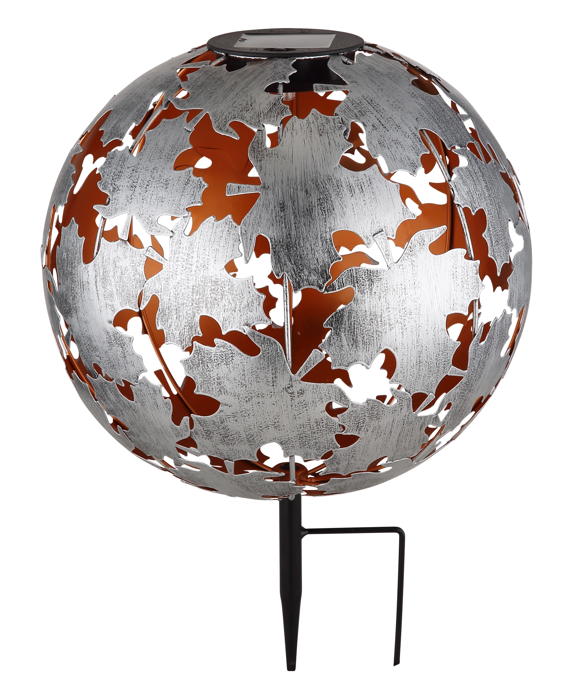 SOLARLEUCHTE METALL SILBERGRAU, 1XLED