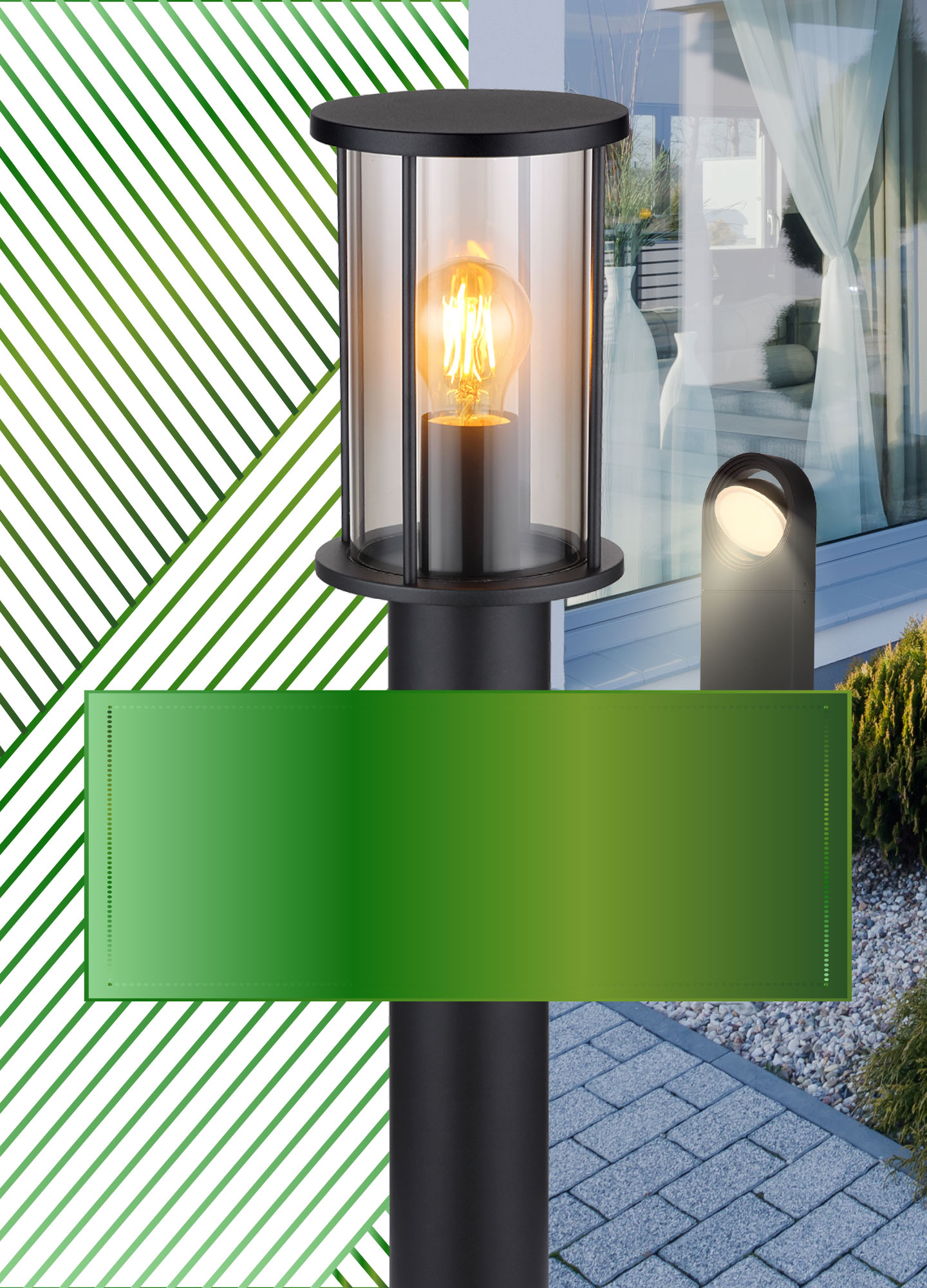 Globo Solar Light LED Green 33653