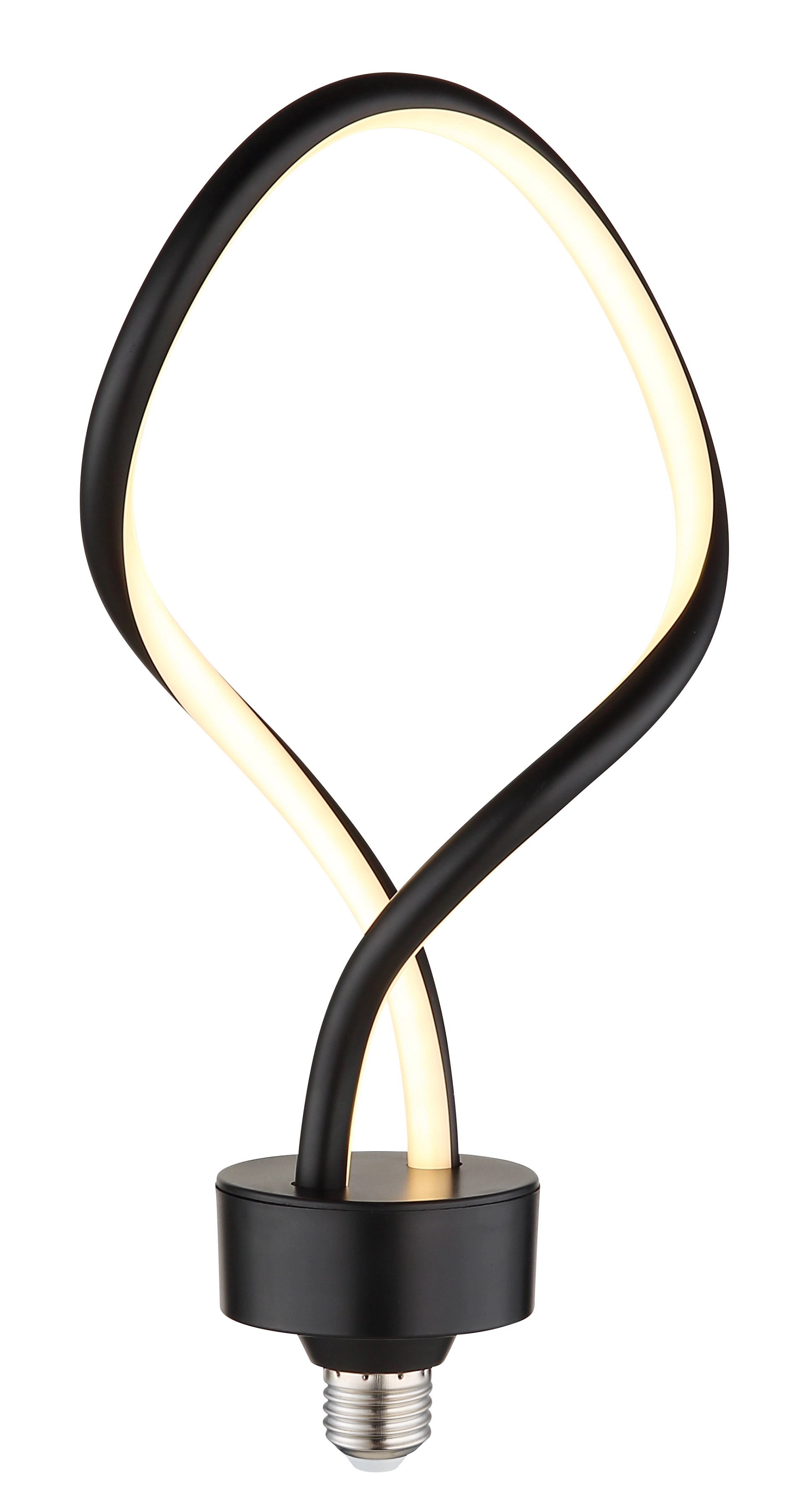 LED LEUCHTMITTEL KUNSTSTOFF SCHWARZ MATT, 1XE27 LE