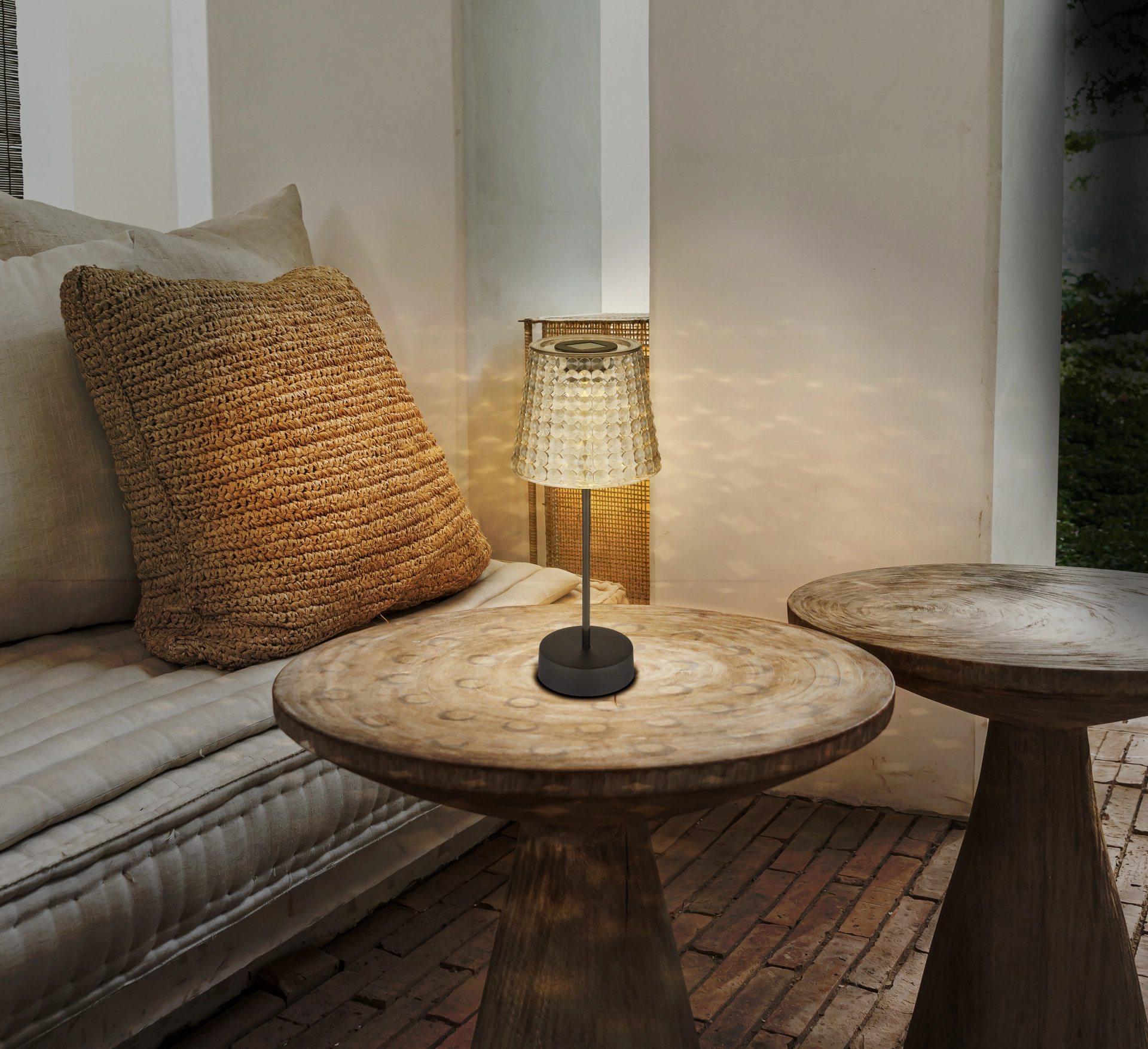 SOLARLEUCHTE KUNSTSTOFF SCHWARZ MATT, 1XLED