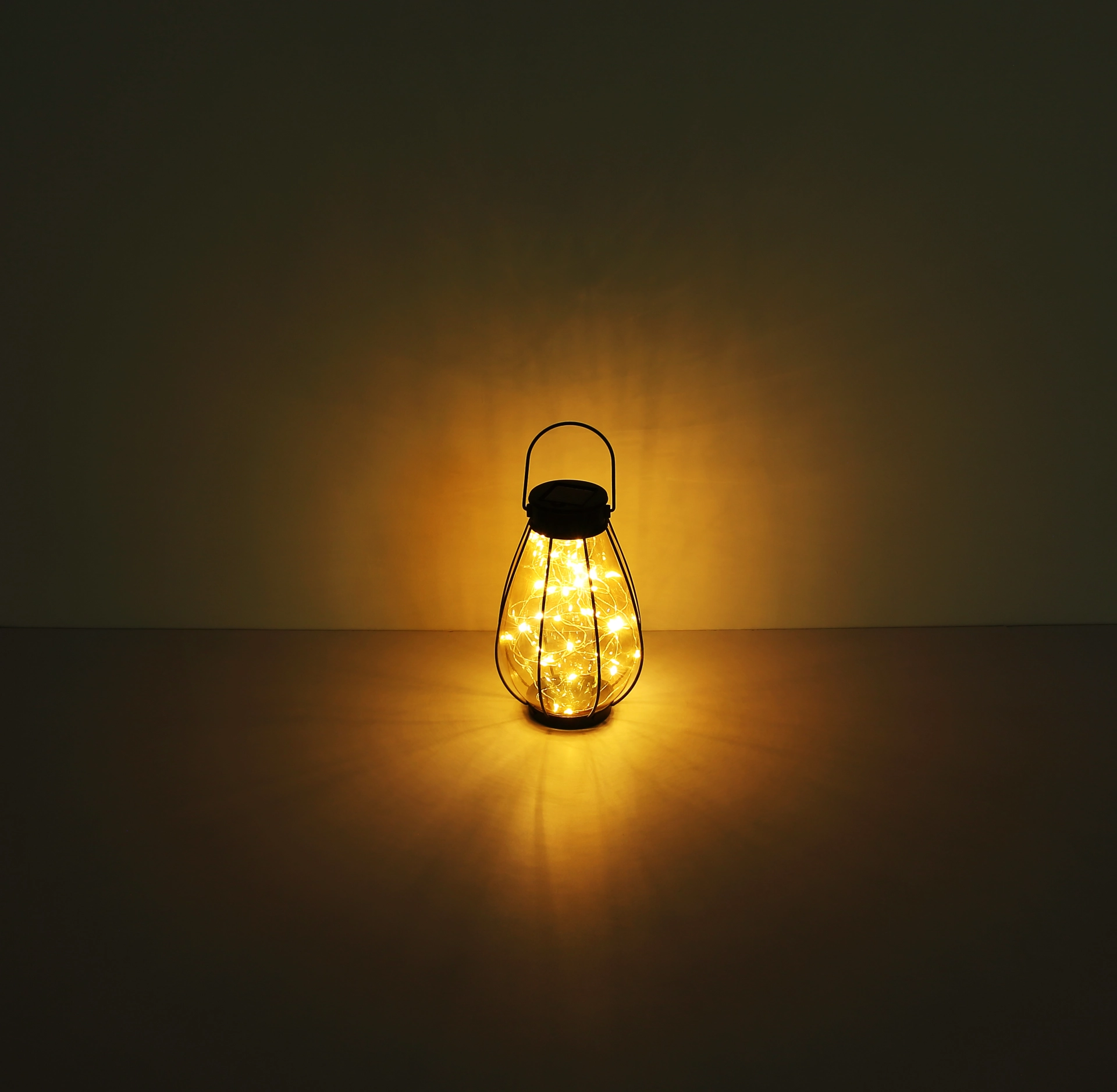 SOLARLEUCHTE METALL SCHWARZ, 40XLED