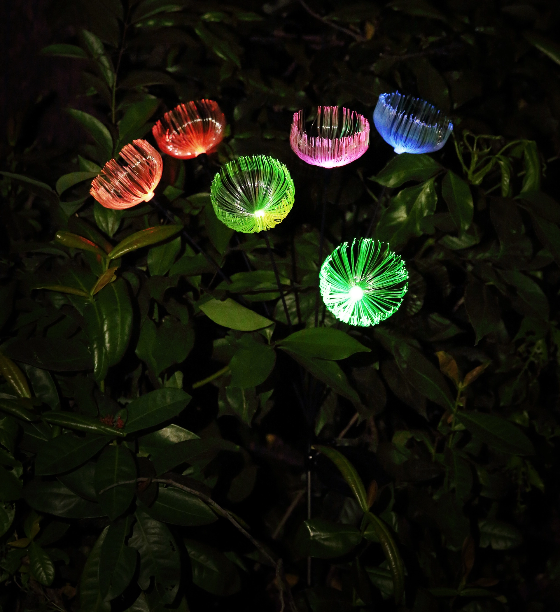 SOLARLEUCHTE EDELSTAHL, 6XRGB LED