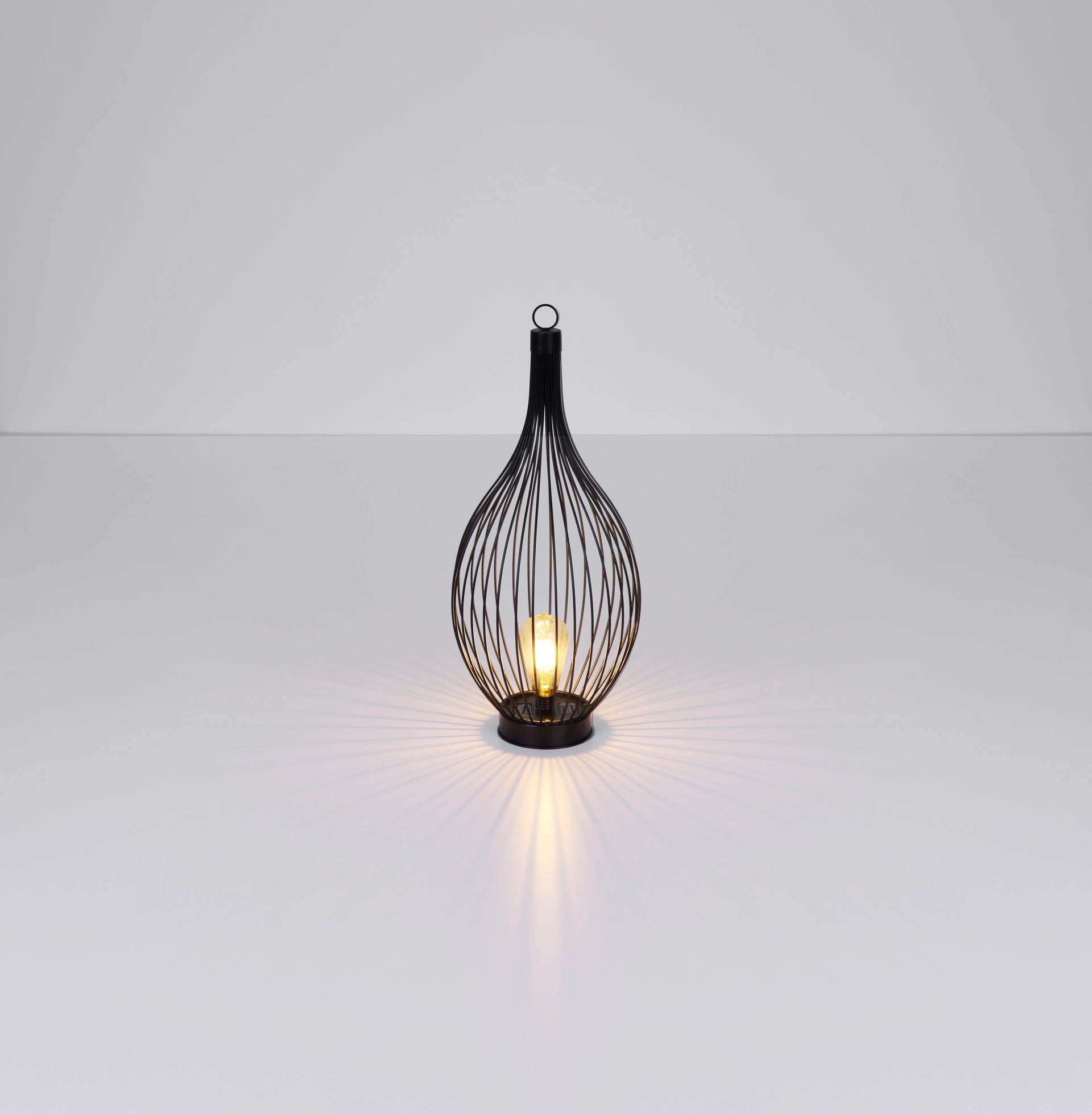 SOLARLEUCHTE METALL SCHWARZ, 1XLED