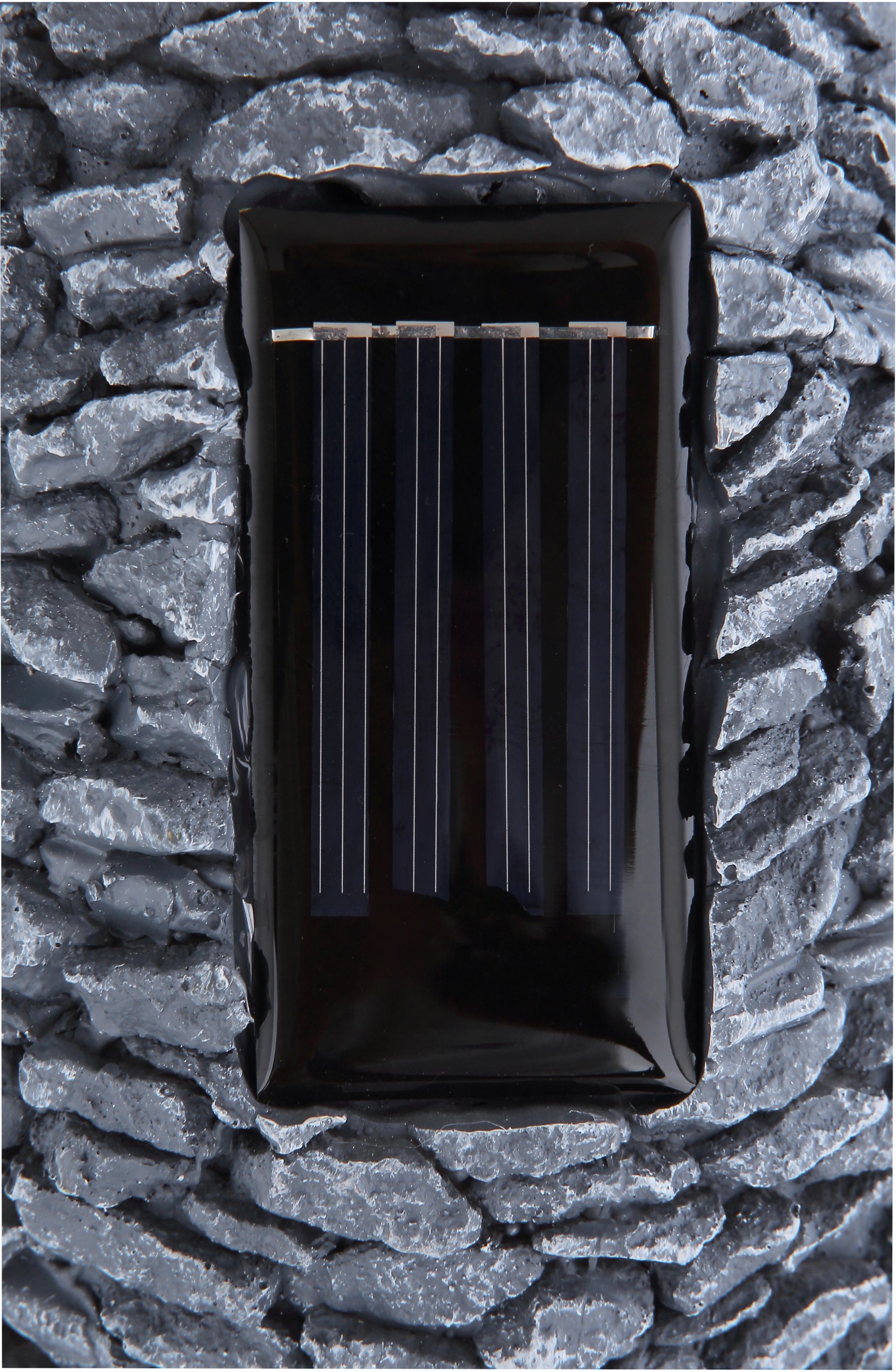 SOLARLEUCHTE KUNSTSTOFF STEINGRAU, 28XLED