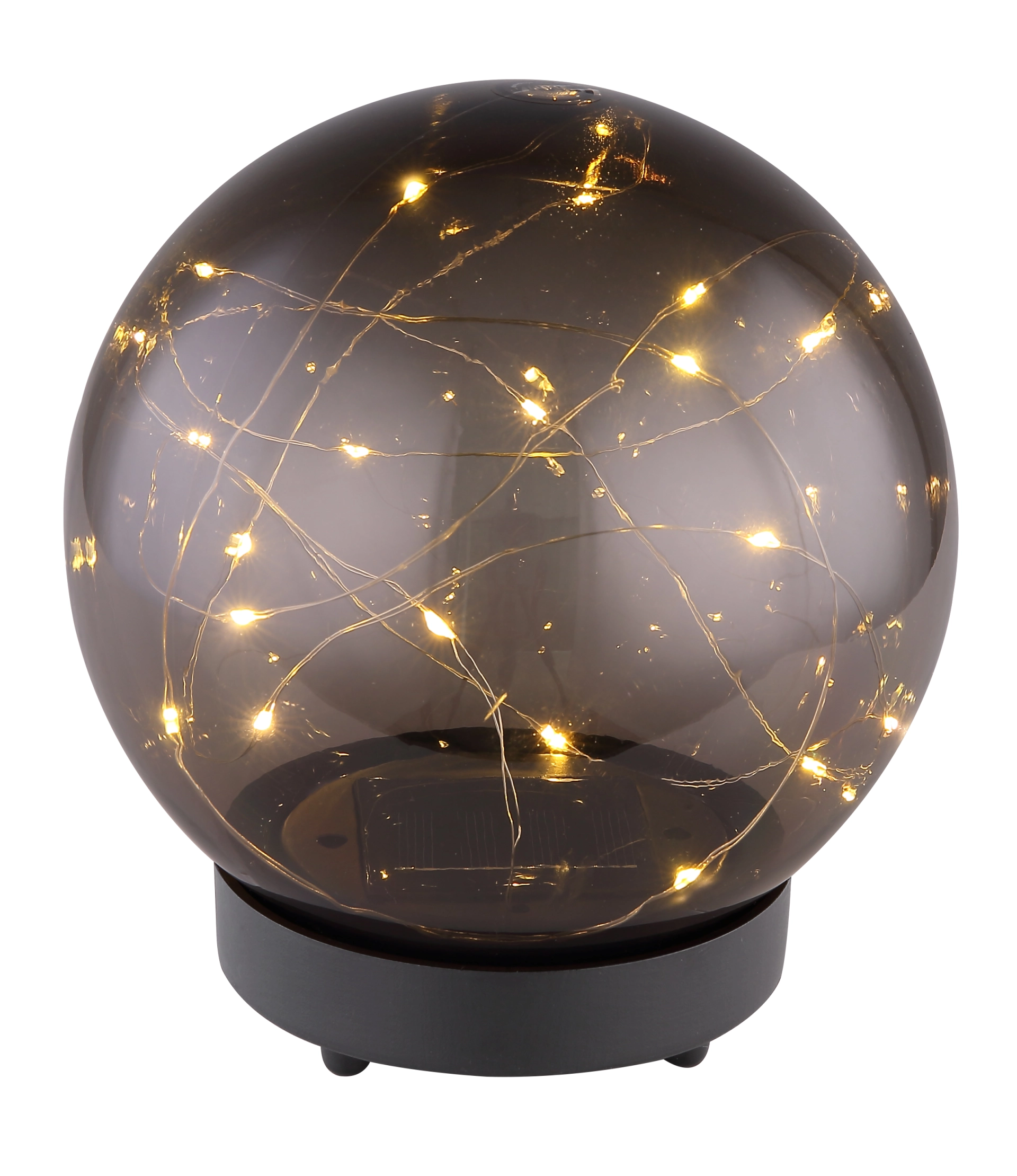 SOLARLEUCHTE KUNSTSTOFF SCHWARZ, 20XLED