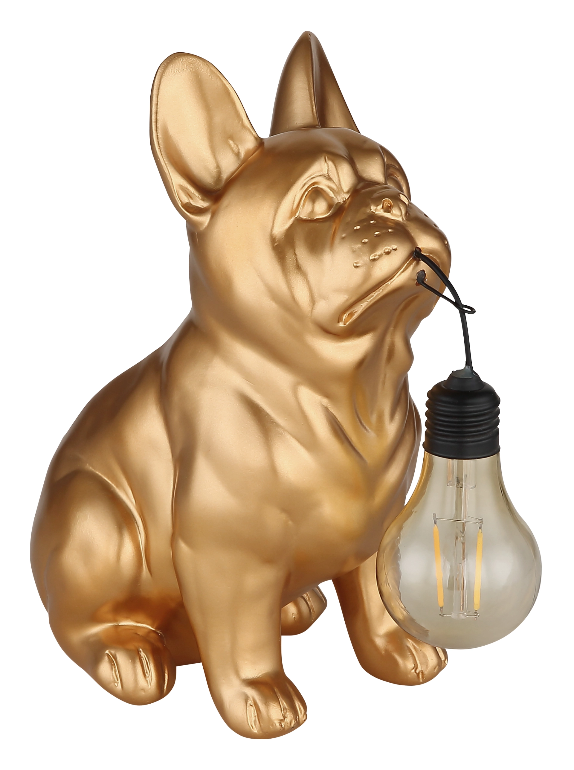 SOLARLEUCHTE KUNSTSTOFF GOLD MATT, 1XLED