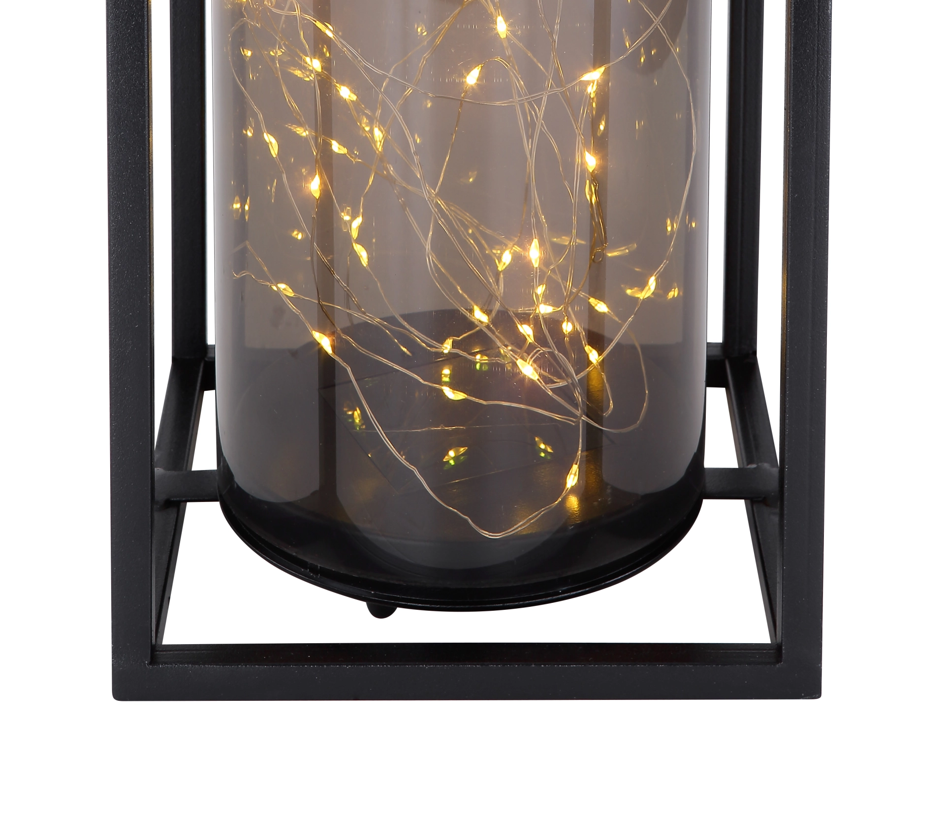 SOLARLEUCHTE METALL SCHWARZ, 40XLED