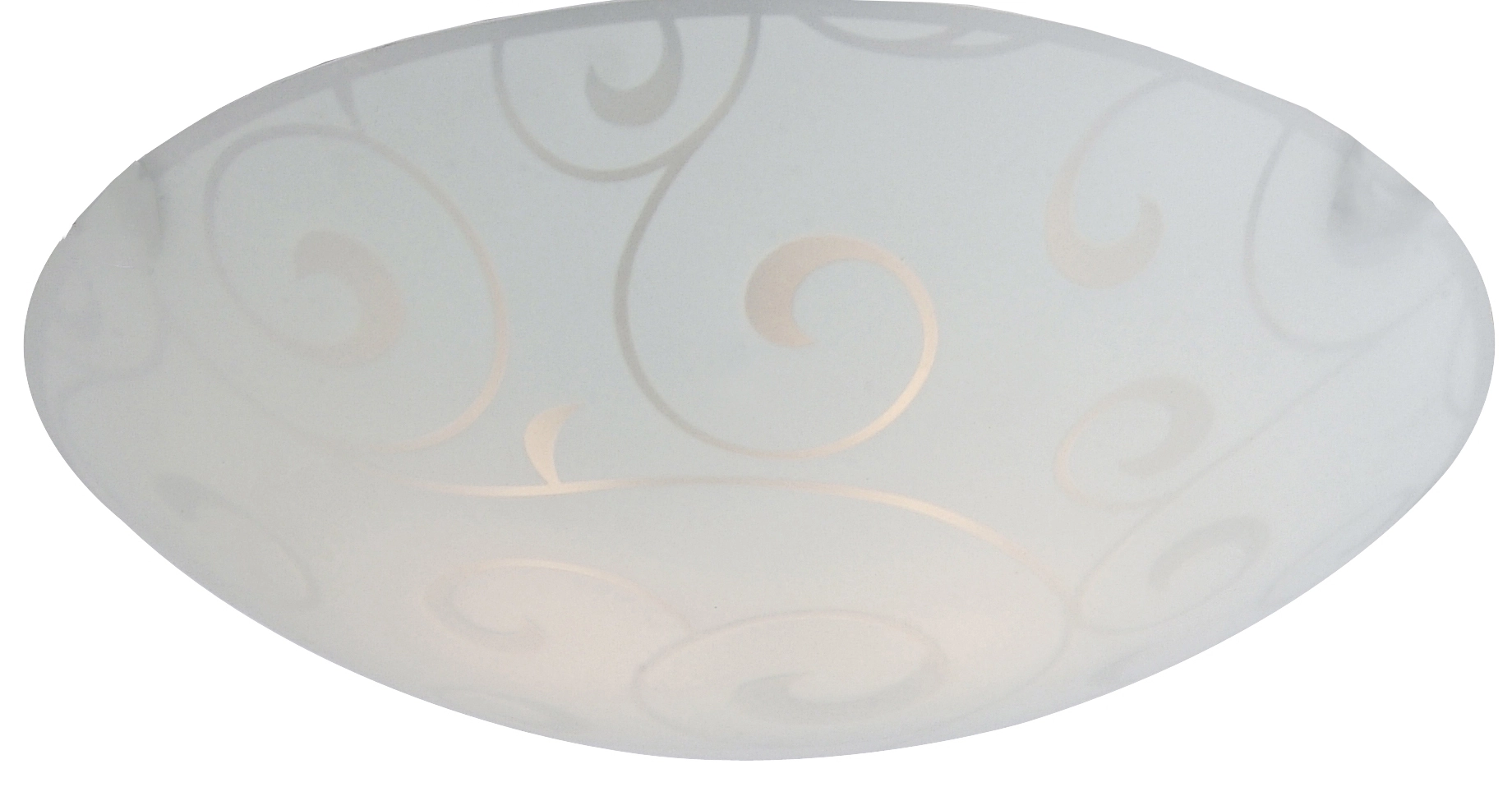 Glas Satiniert Ornament Rund ca.30cm