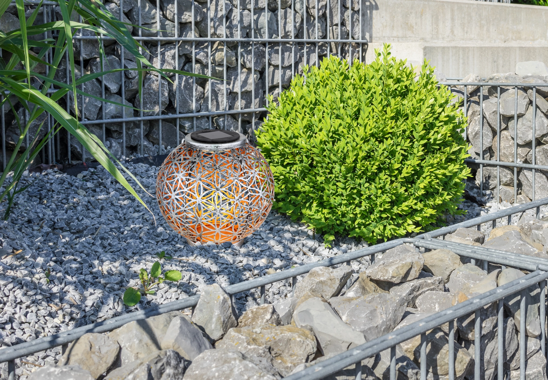 SOLARLEUCHTE METALL SILBERFARBEN, 1XLED