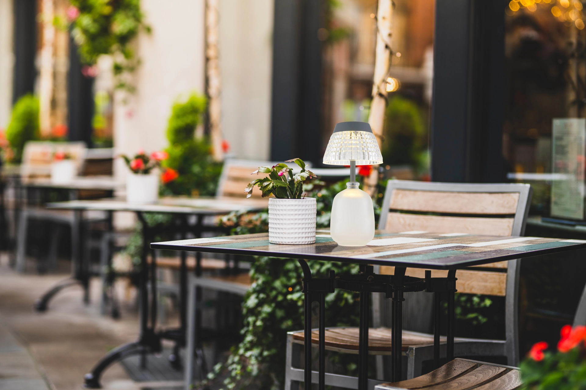 SOLARLEUCHTE GLAS SATINIERT, 10XLED