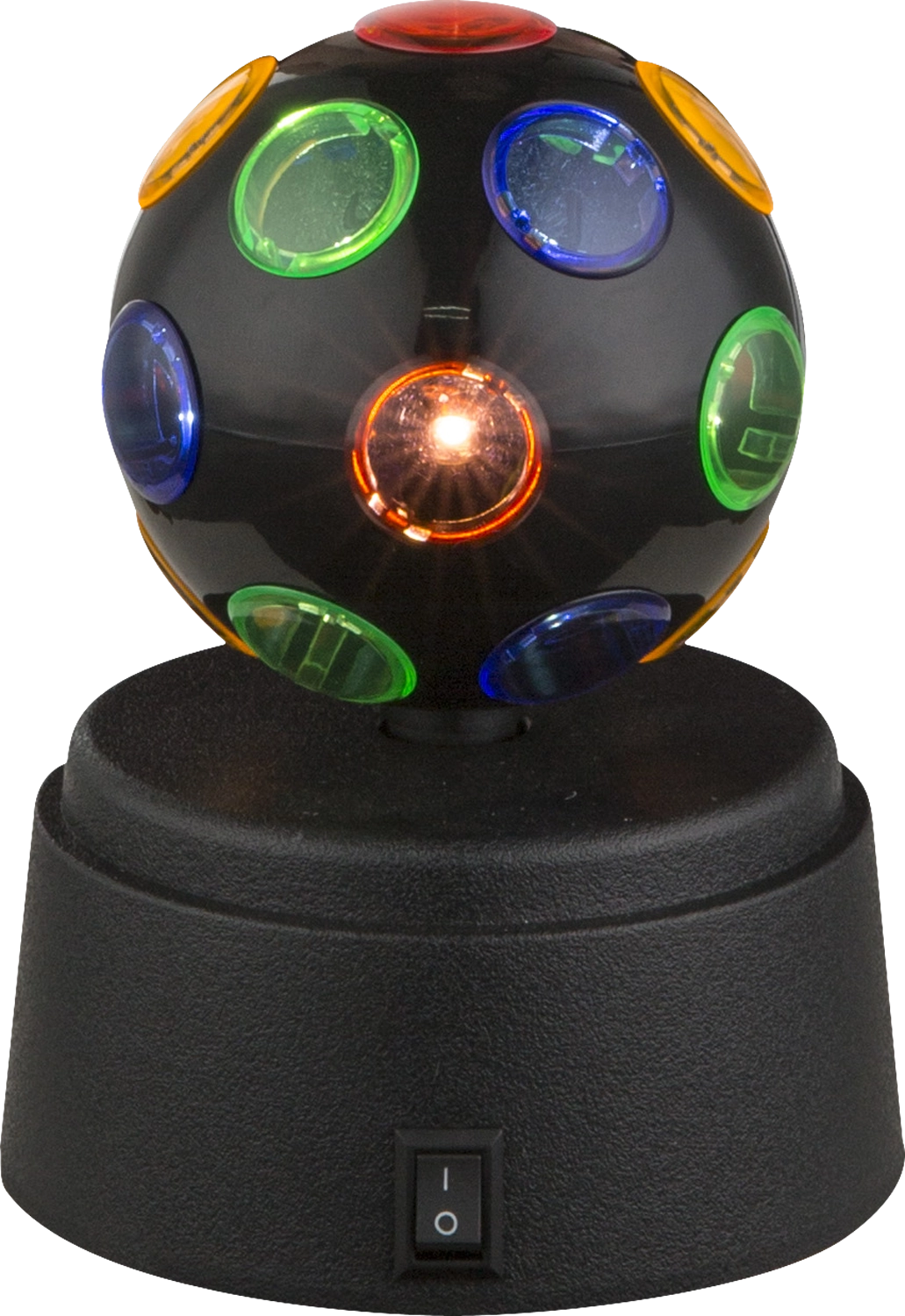 DISCO table lamp - plastic black - colorful