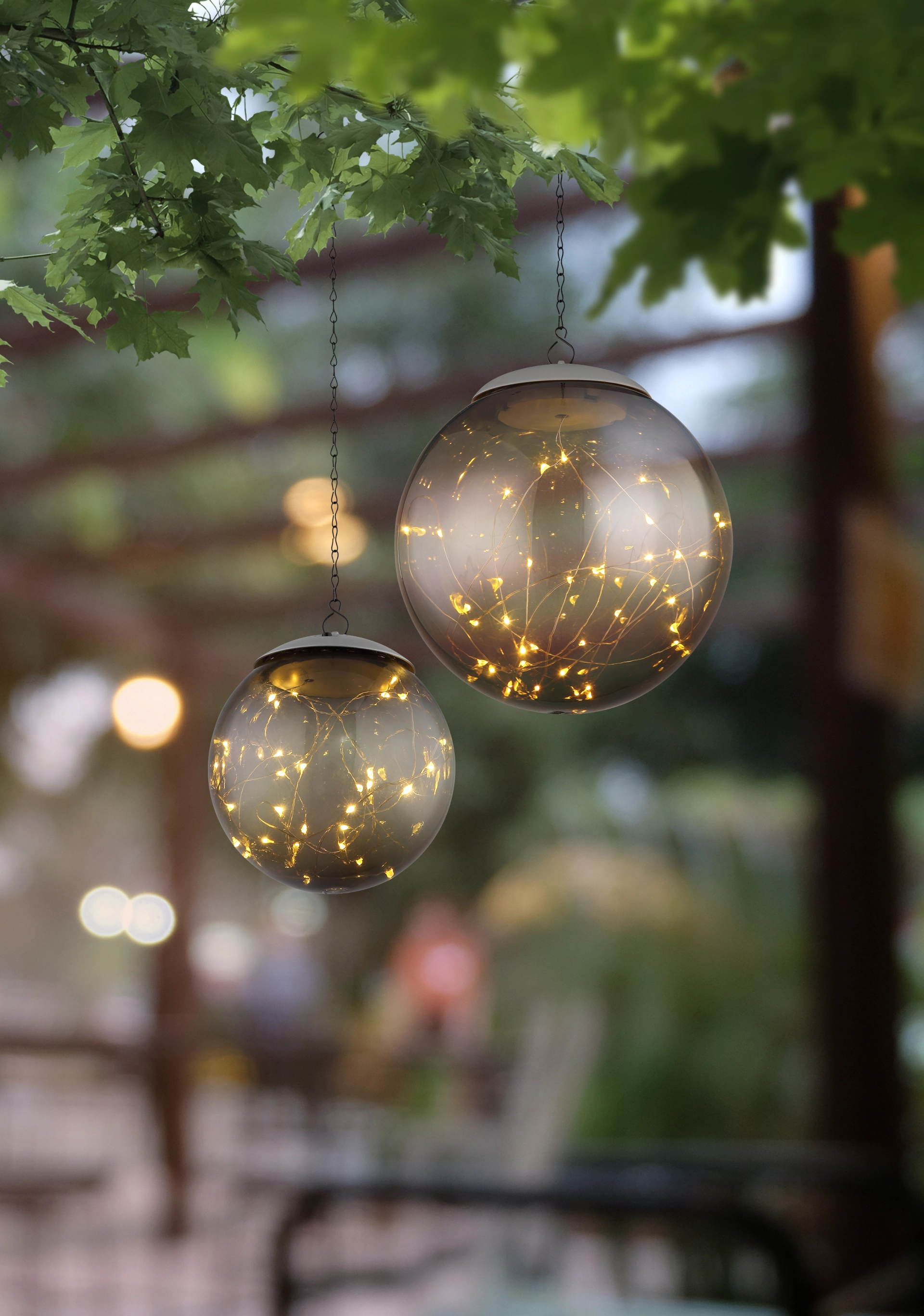 SOLARLEUCHTE KUNSTSTOFF GRAU, 20XLED