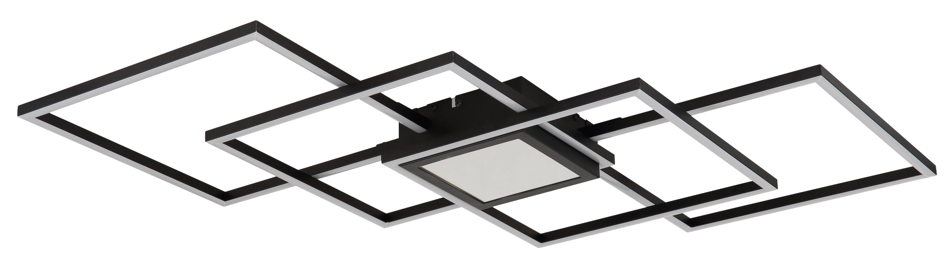 DECKENLEUCHTE METALL SCHWARZ MATT, 1XLED
