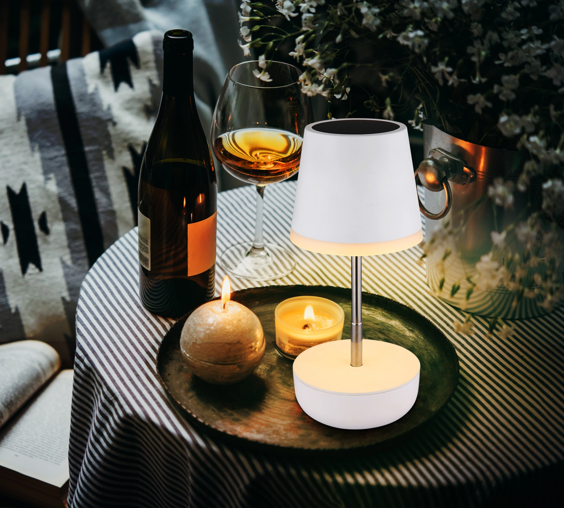 SOLARLEUCHTE KUNSTSTOFF WEIß, 10XLED