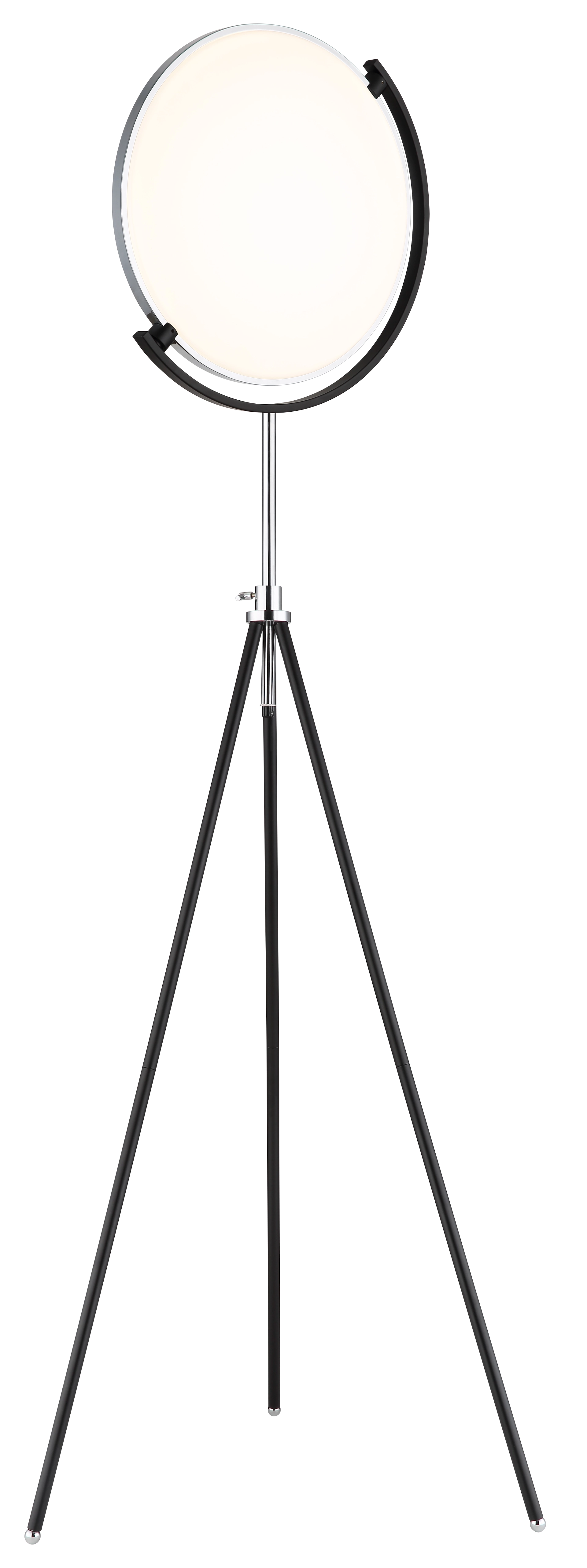 STEHLEUCHTE METALL SCHWARZ MATT, 1XLED