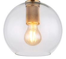 GLAS KLAR, RUND, DURCHMESSER 20CM