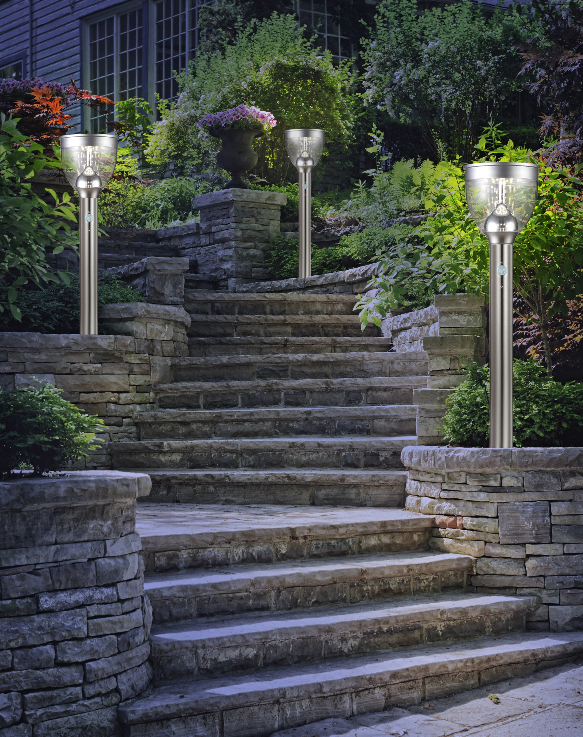 SOLARLEUCHTE EDELSTAHL, 1XLED