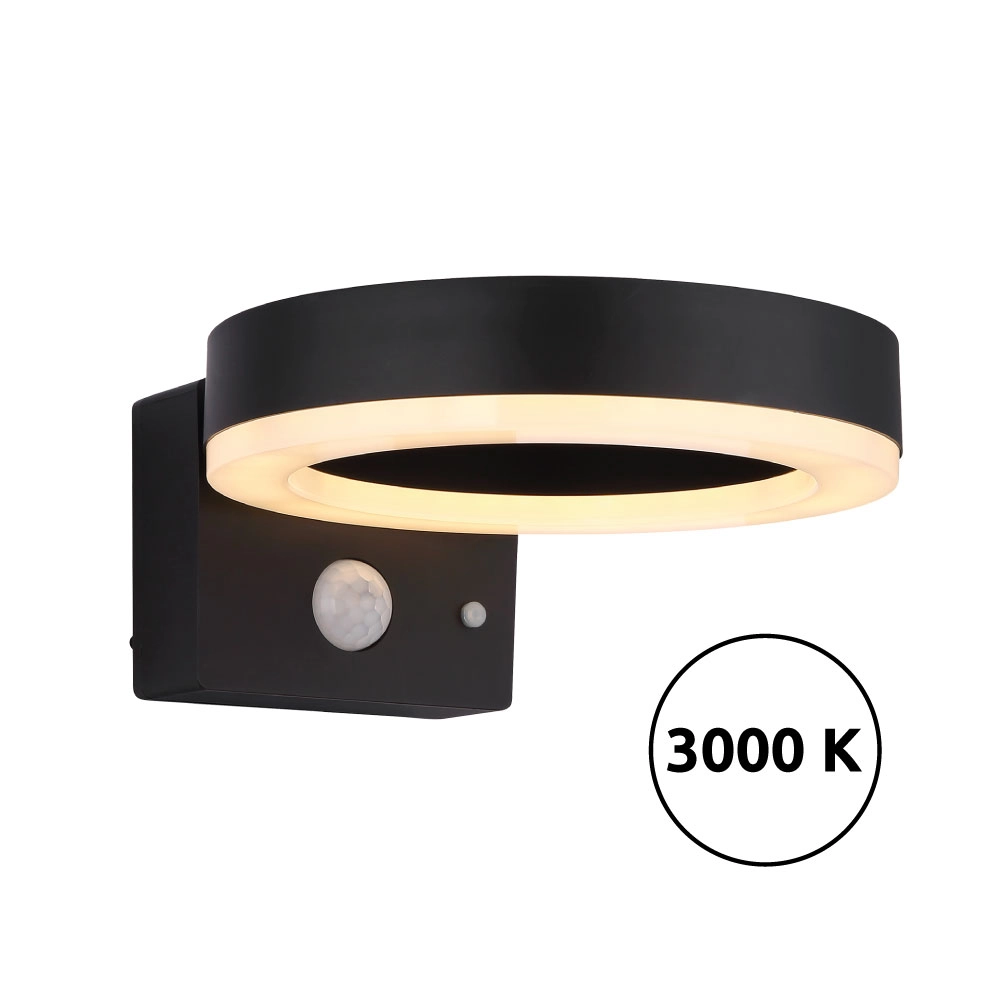 SOLARLEUCHTE KUNSTSTOFF SCHWARZ MATT, 1XLED