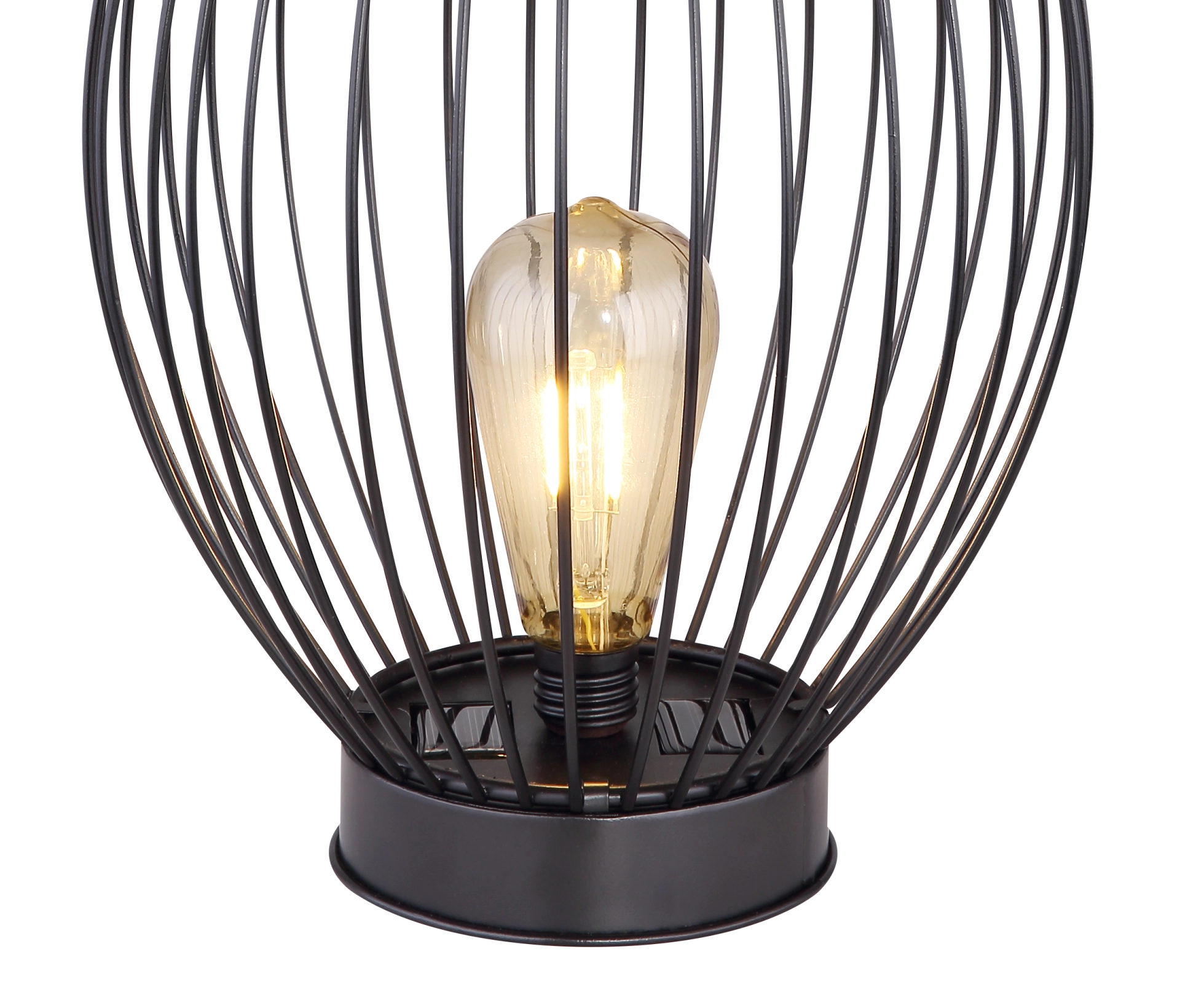 SOLARLEUCHTE METALL SCHWARZ, 1XLED