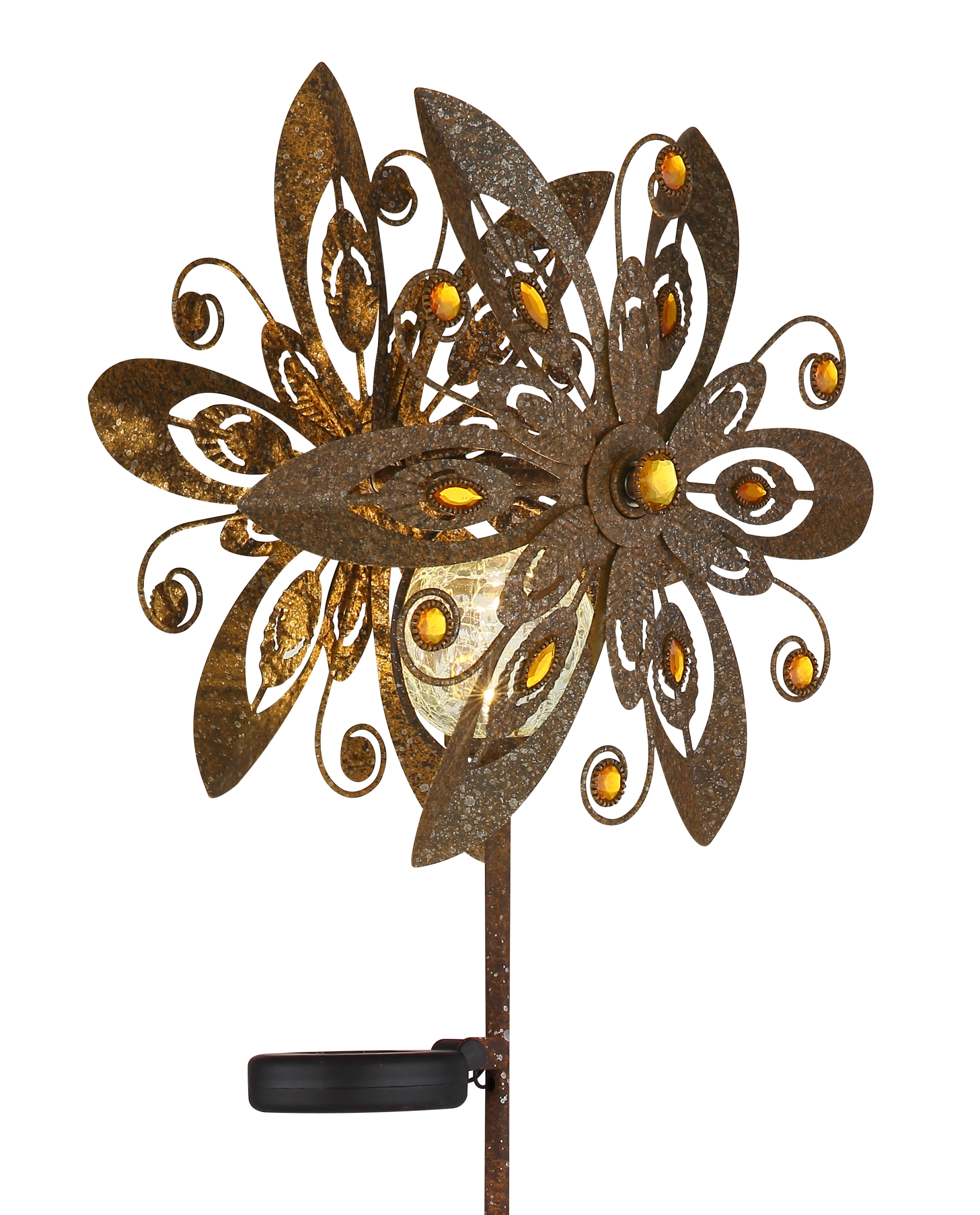 SOLARLEUCHTE METALL ROSTFARBEN, 1XLED