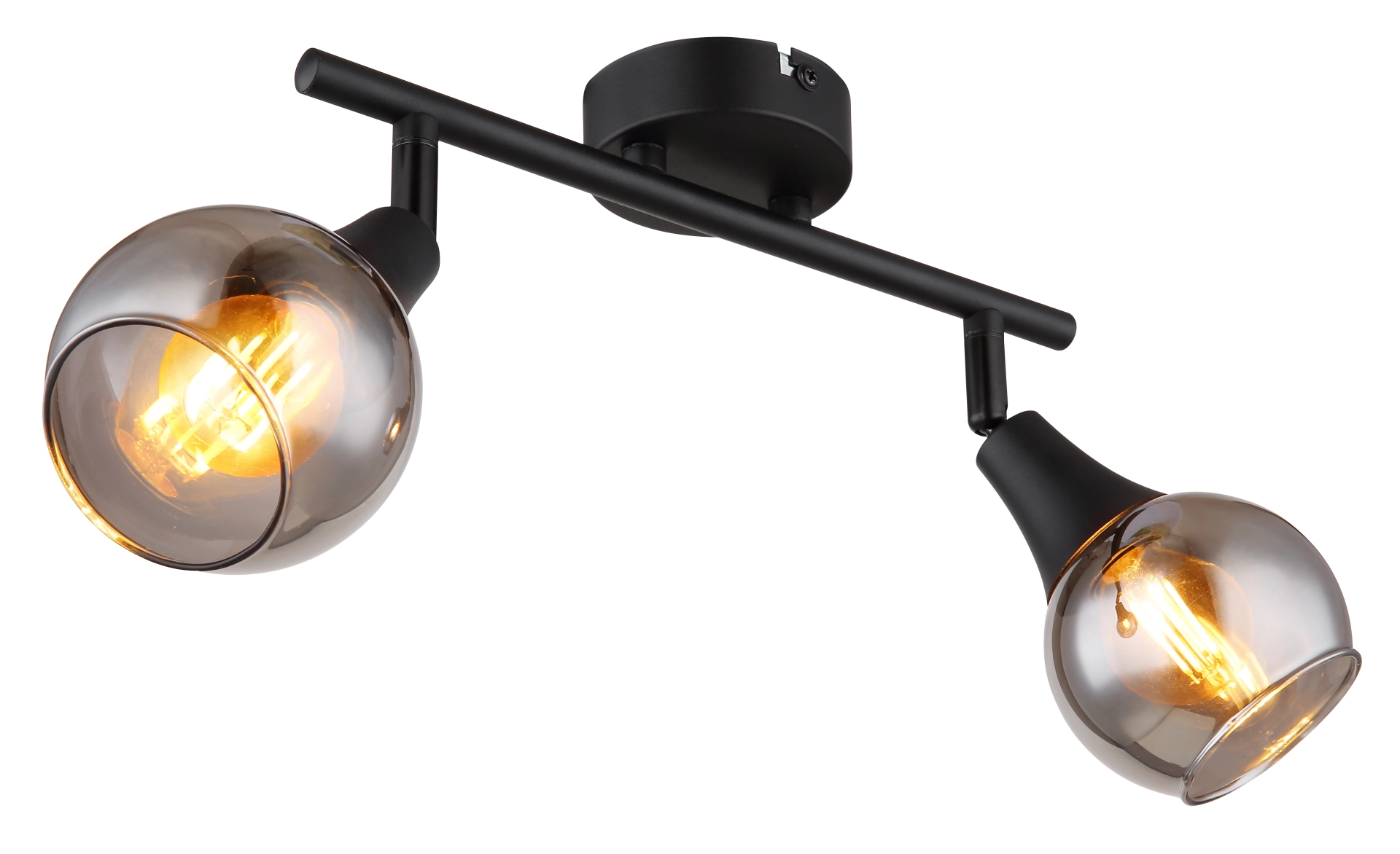 GLYPTAR | Metall&Glas | schwarz | Wohn | dimmbar