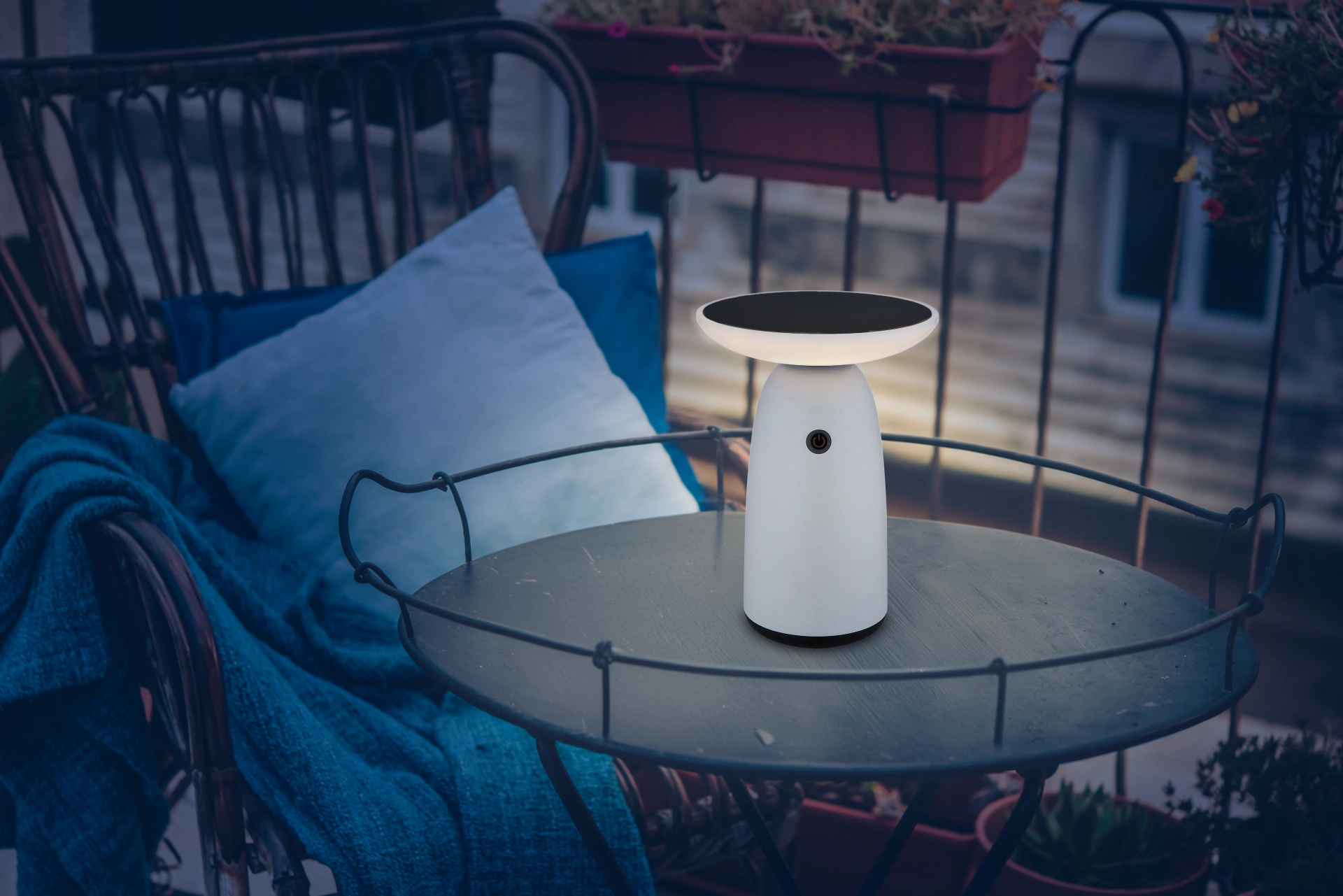 SOLARLEUCHTE ALUMINIUM WEIß, 1XLED