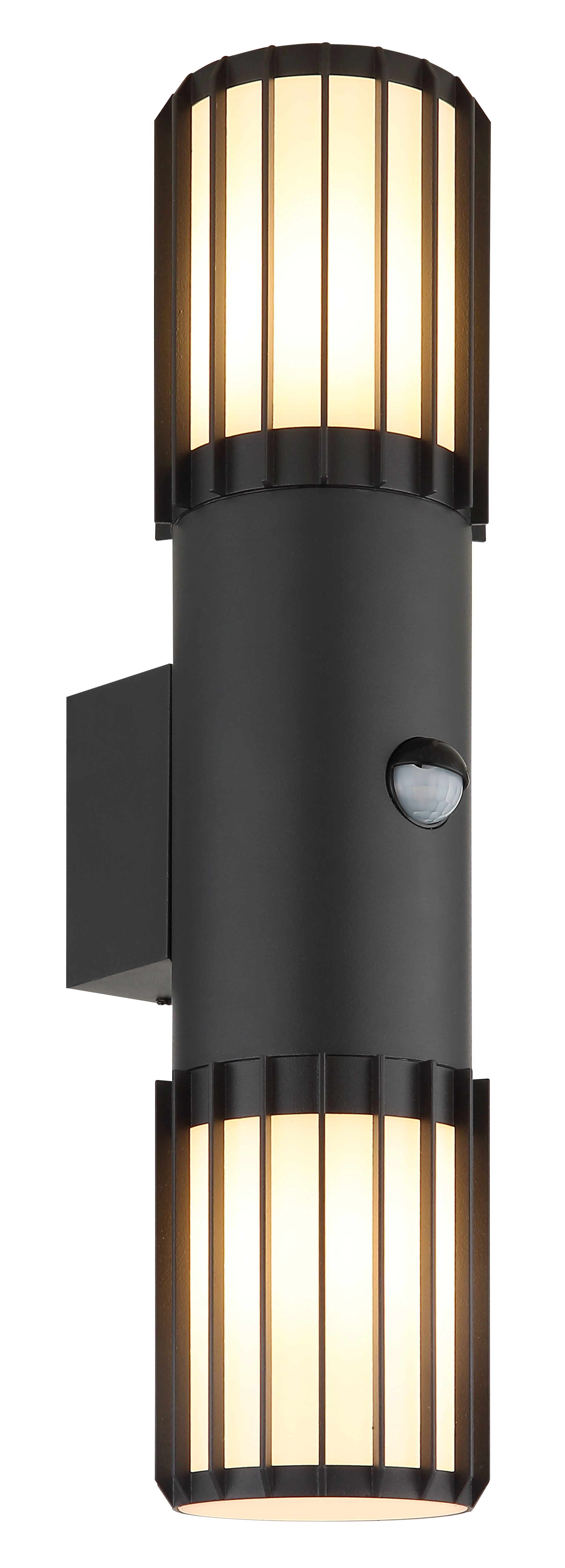 Außenleuchte MERVIN aus Aluminium, anthrazit matt, Diffusor aus opalem Kunststoff, Globo 32160-2S