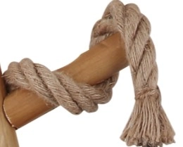 Hanfseil um eine Stehleuchten-Stange gewickelt, geeignet für das Modell 69029S von Globo Handels GmbH