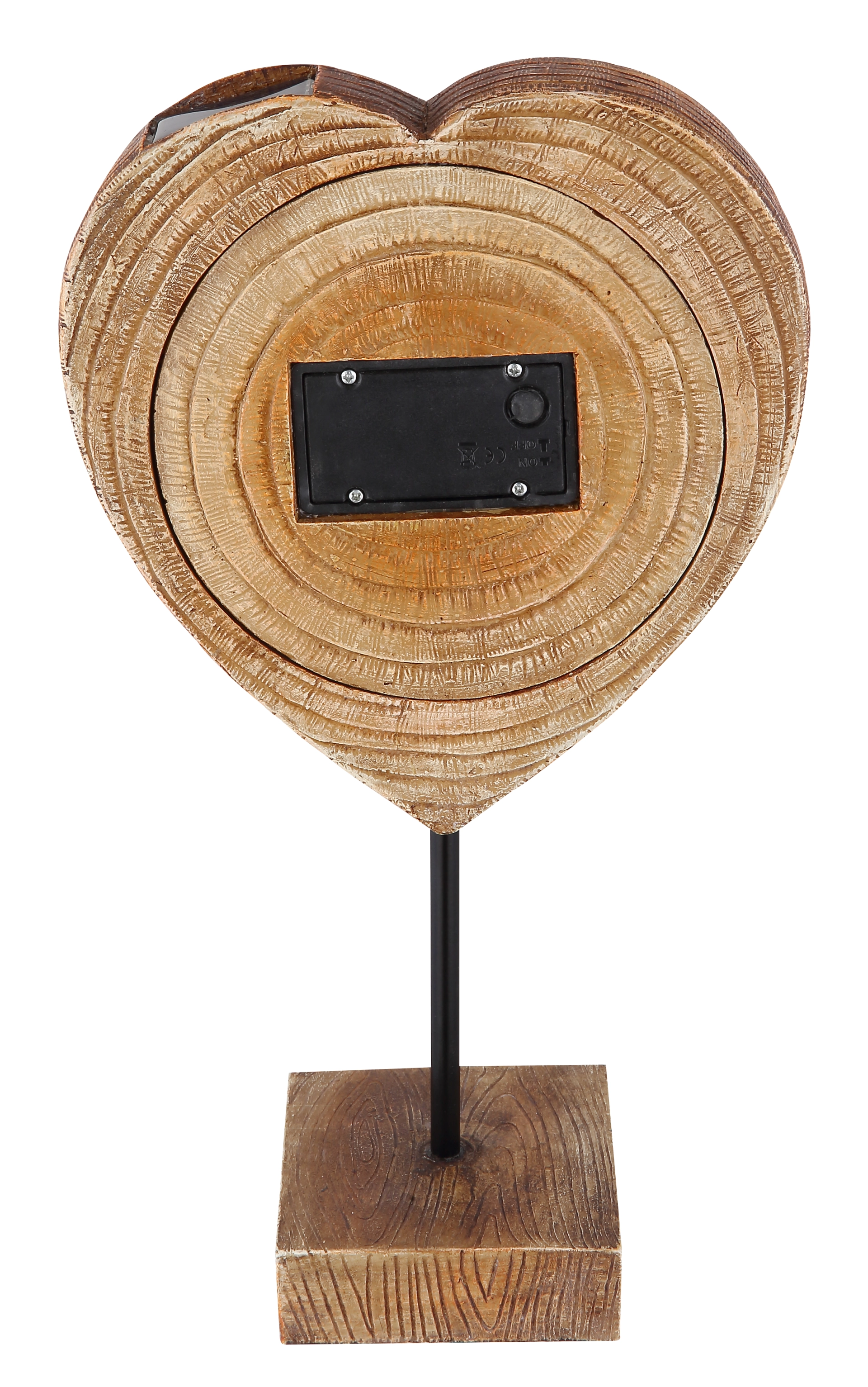 SOLARLEUCHTE KUNSTSTOFF HOLZOPTIK, 13XLED