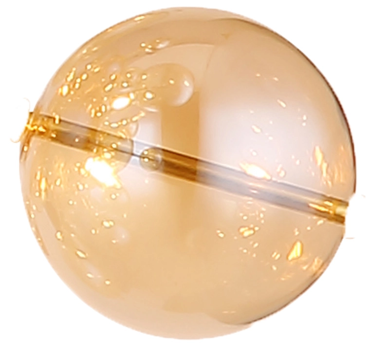 GLASKUGEL AMBER KLEIN DM: 6CM